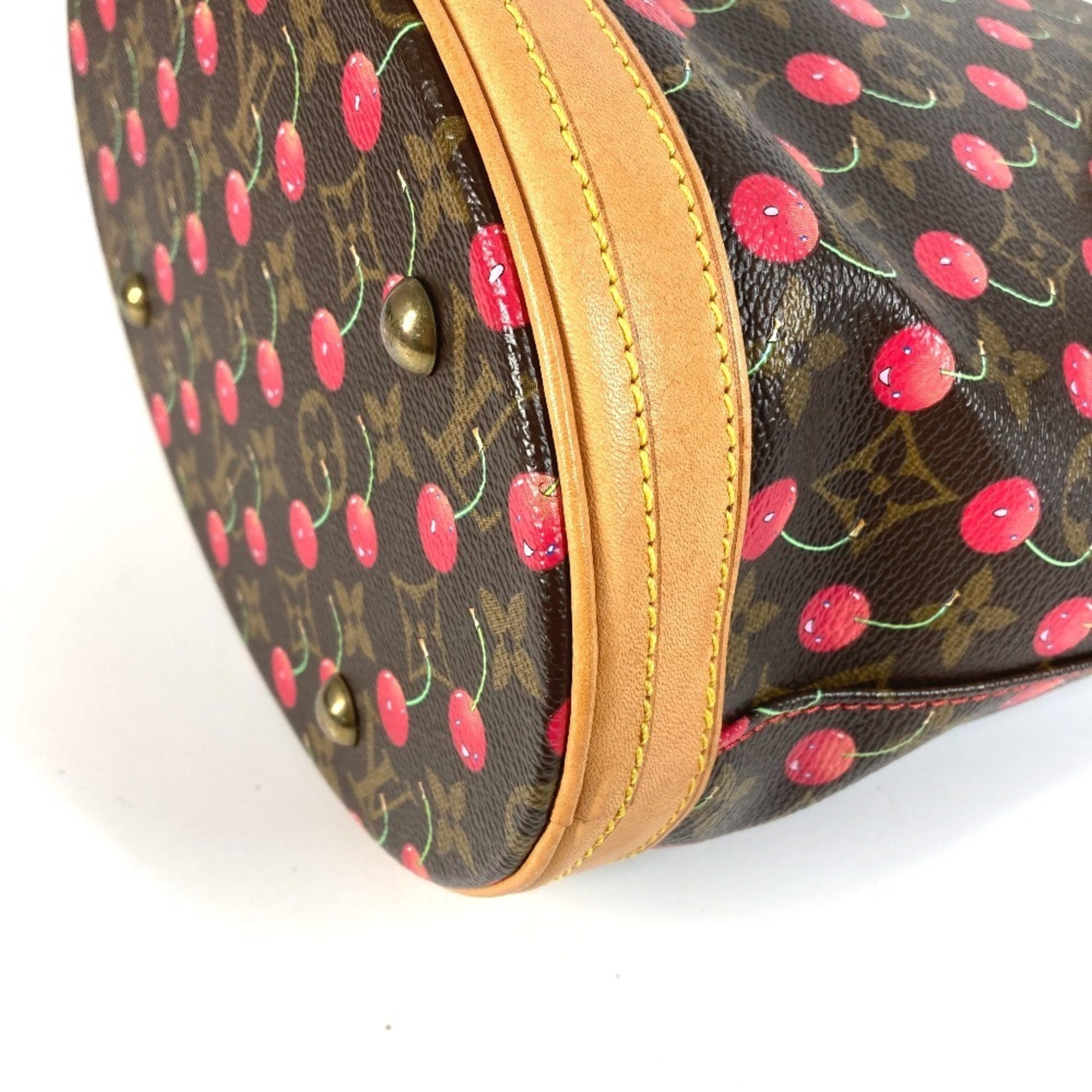 Louis Vuitton Monogram Cherry Brown Monogram Cherry Red Color Shoulder Bag Tote Bag (Pre-Owned)
