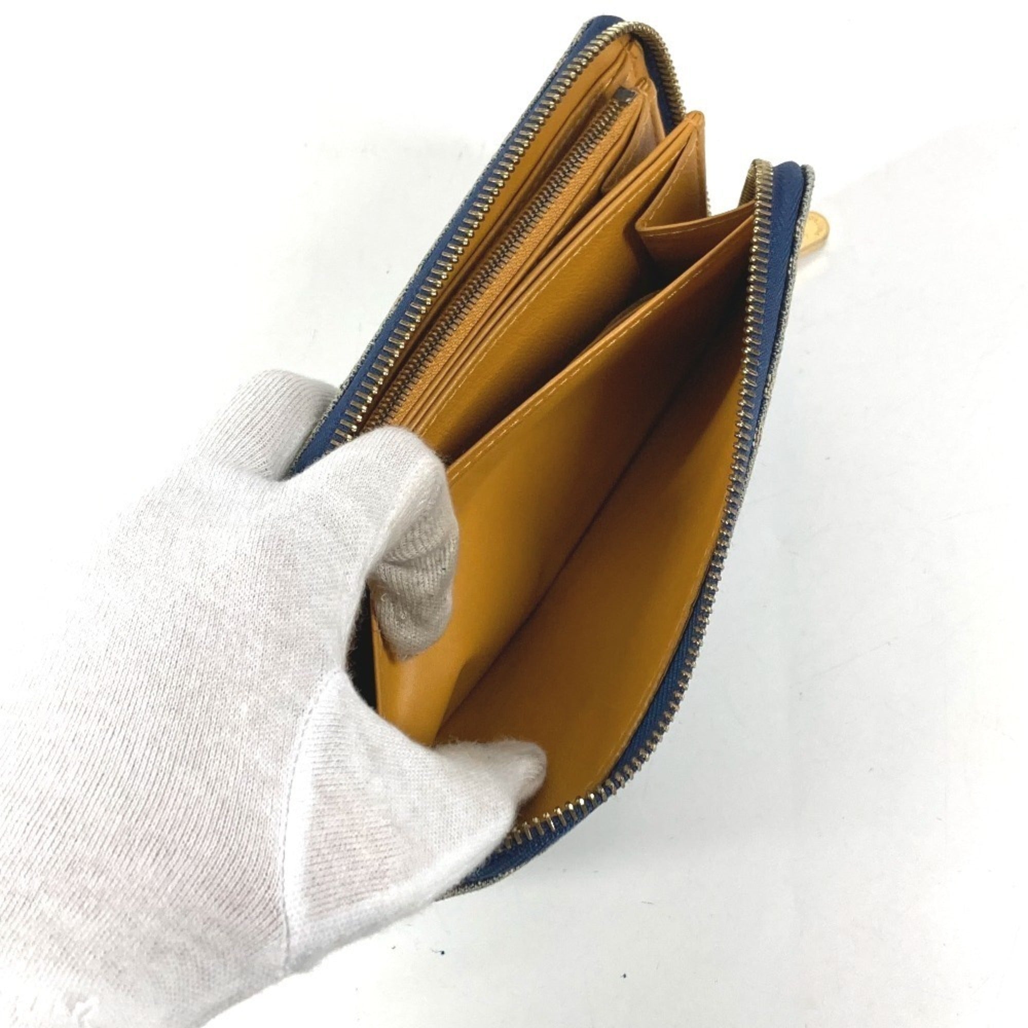 Louis Vuitton Monogram Denim Blue Monogram Denim Long Wallet (Bi-Fold) (Pre-Owned)