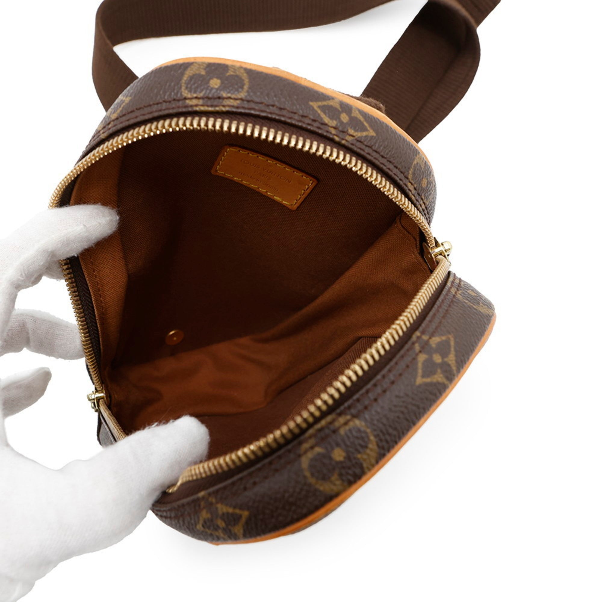 Louis Vuitton Monogram Brown Monogram Pochette Sling Bag (Pre-Owned)