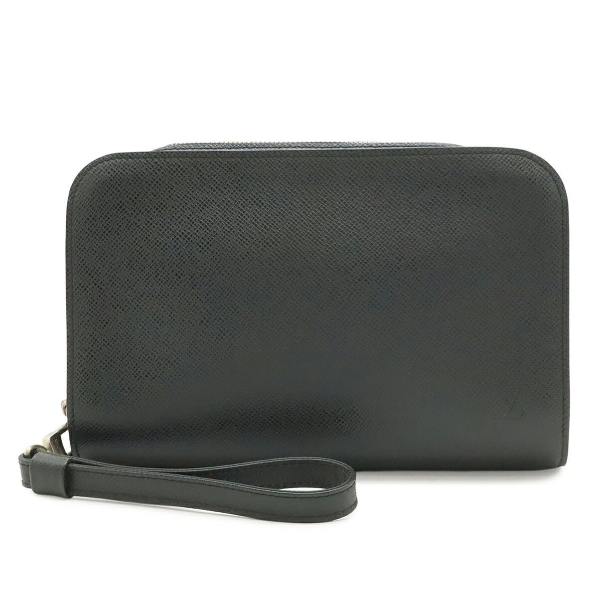 Louis Vuitton Ardoise Black Taiga Leather Clutch Bag Handbag (Pre-Owned)