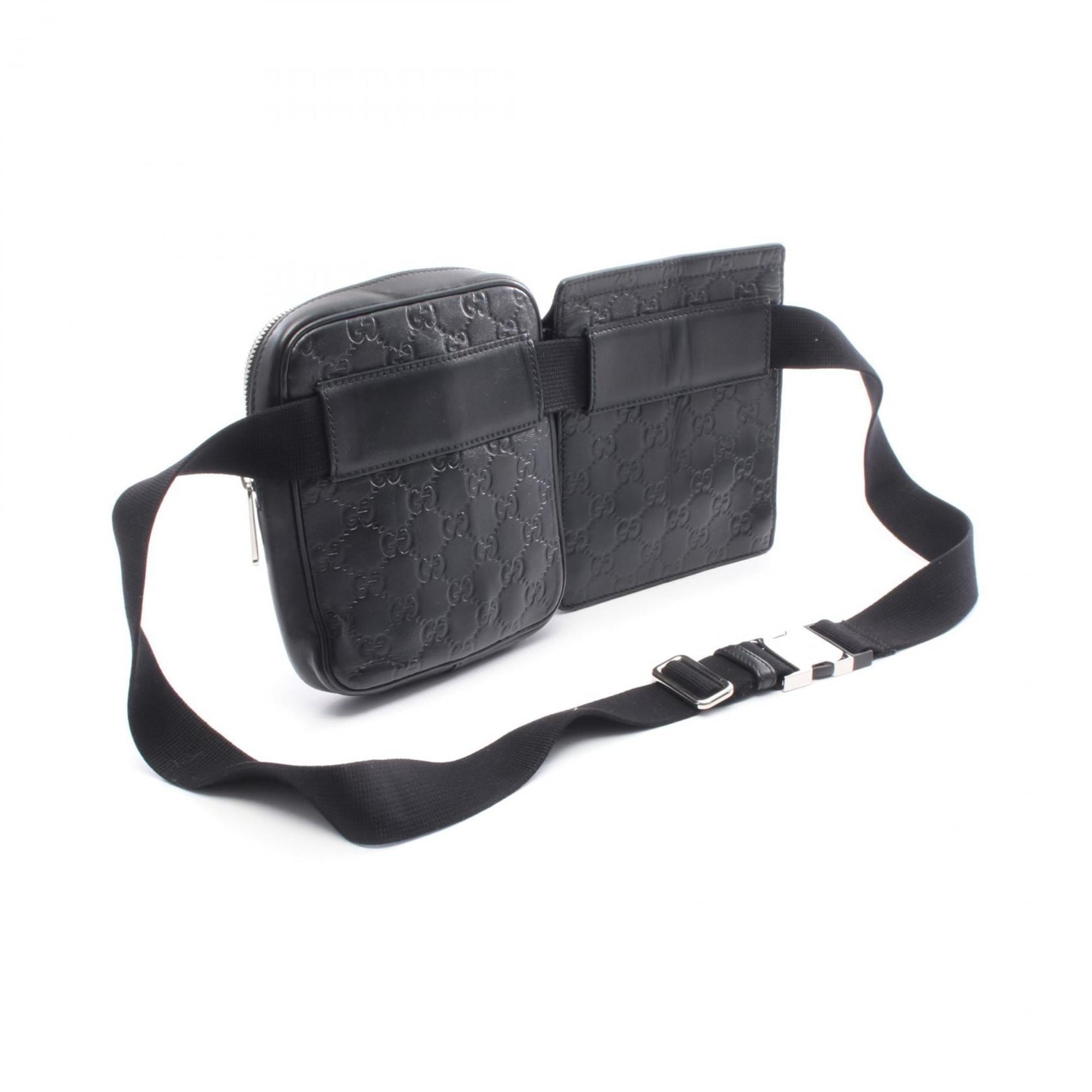 Gucci Black Leather Fanny Pack (Pre-Owned)