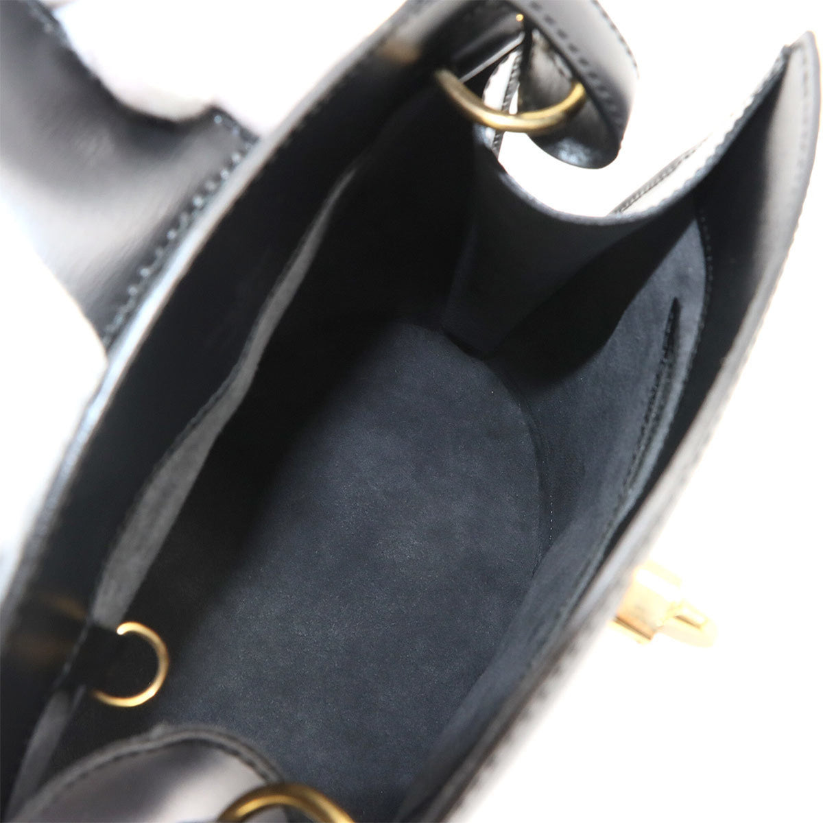 Louis Vuitton Epi Noir Epi Leather Handbag Shoulder Bag (Pre-Owned)