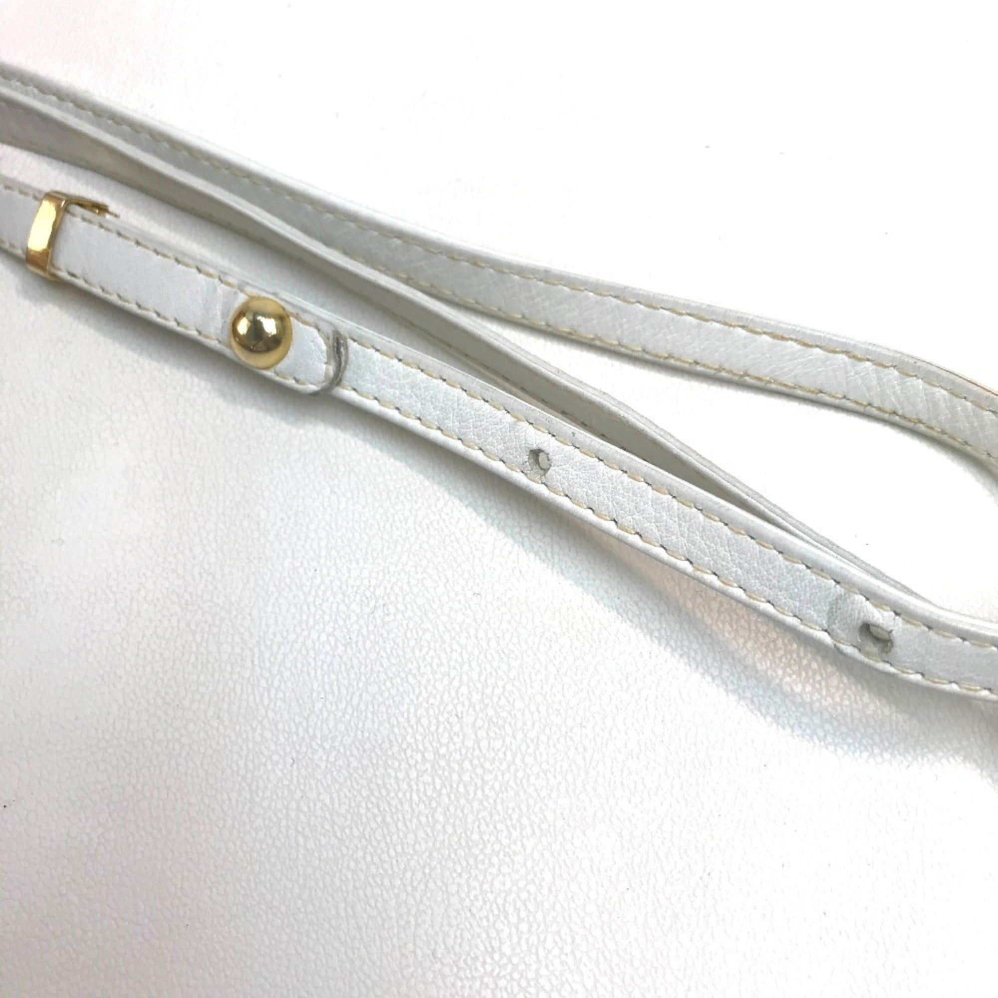 Celine White Leather Shoulder Bag (Pre-Owned)