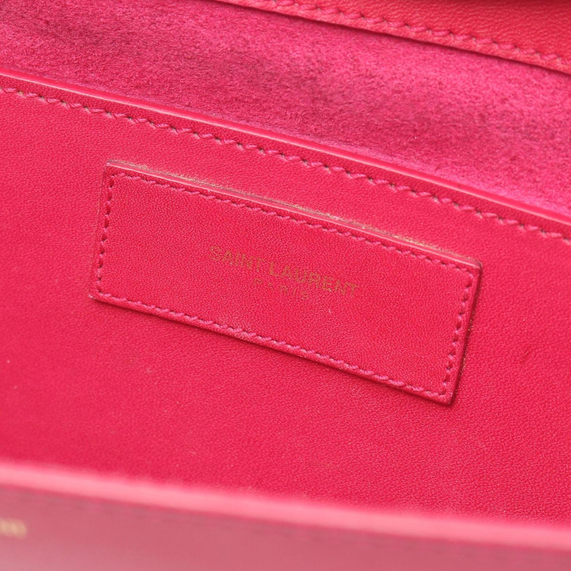 Yves Saint Laurent Pink Leather Shoulder Bag (Pre-Owned)