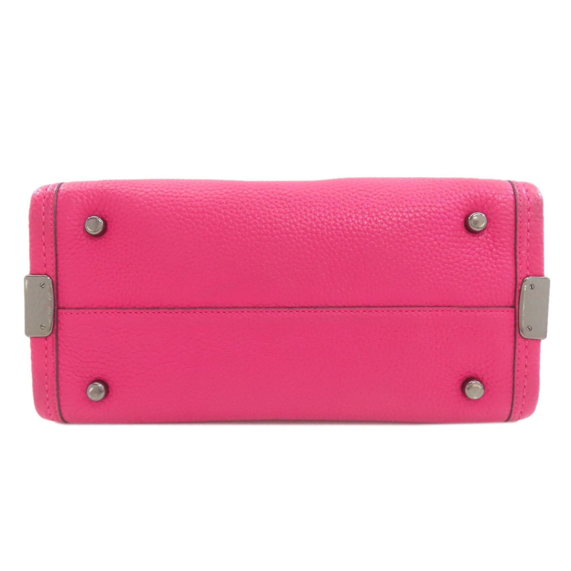 Coach Pink Leather Handbag (Pre-Owned)