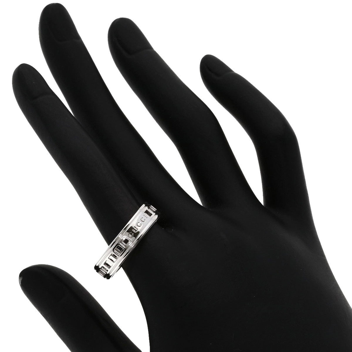 Gucci White Gold (18K) Band Ring (Pre-Owned)