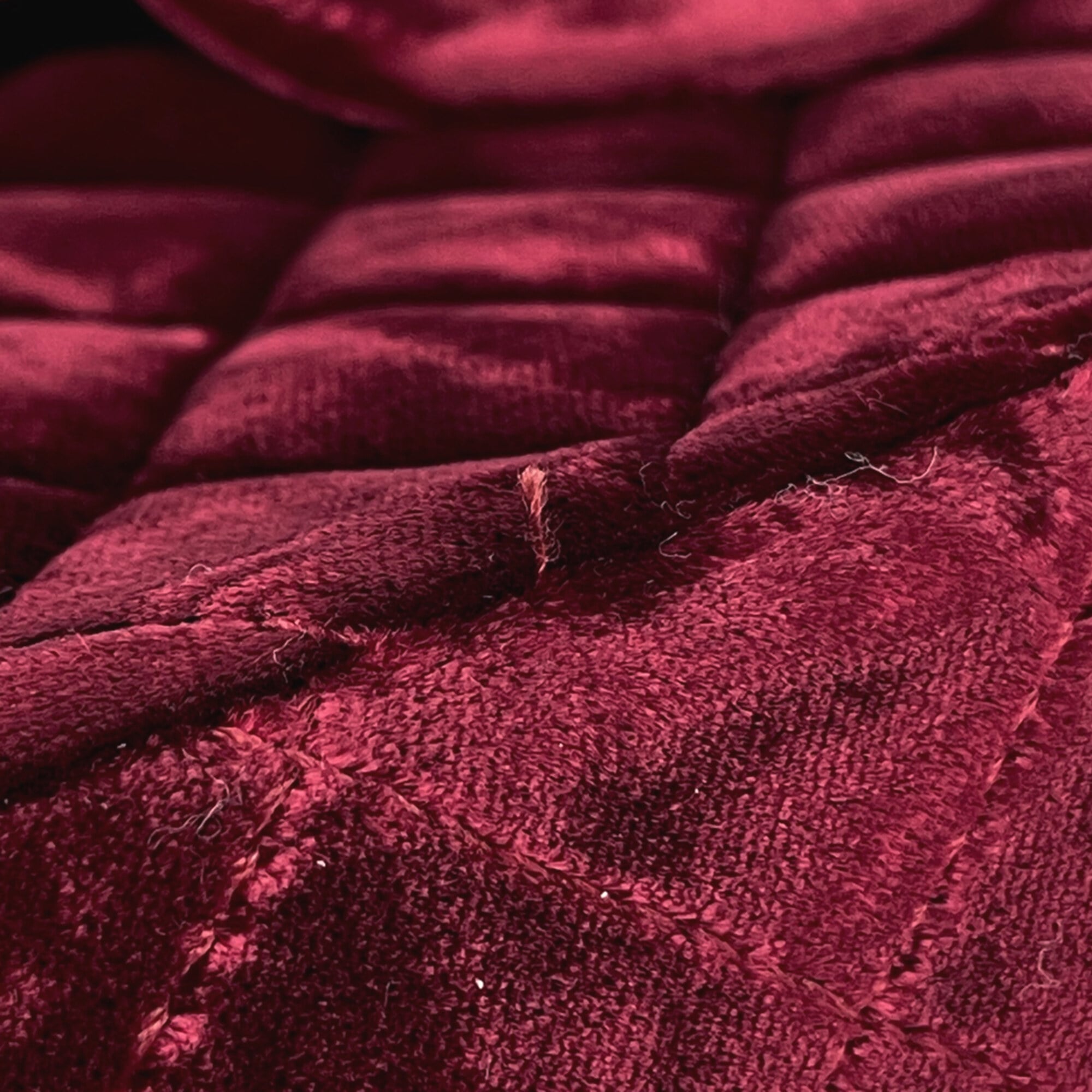 Chanel Matelasse Bordeaux Velvet Shoulder Bag (Pre-Owned)