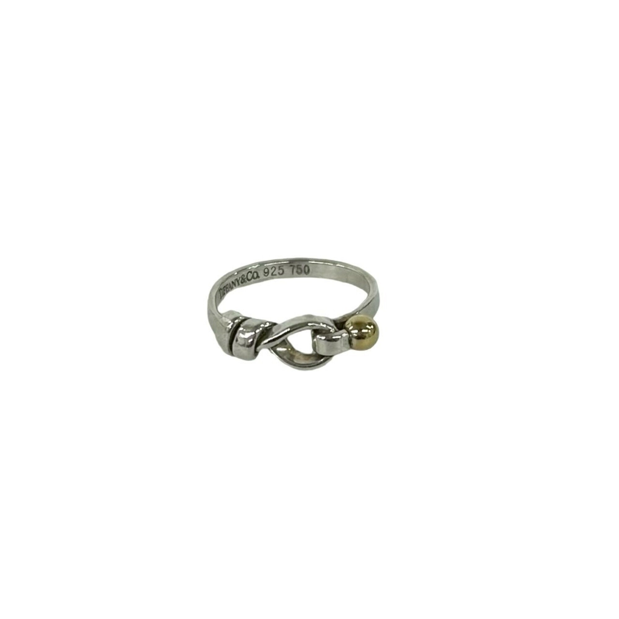 Tiffany Gold Silver Yellow Gold (18K) Silver 925 Band Ring (Pre-Owned)