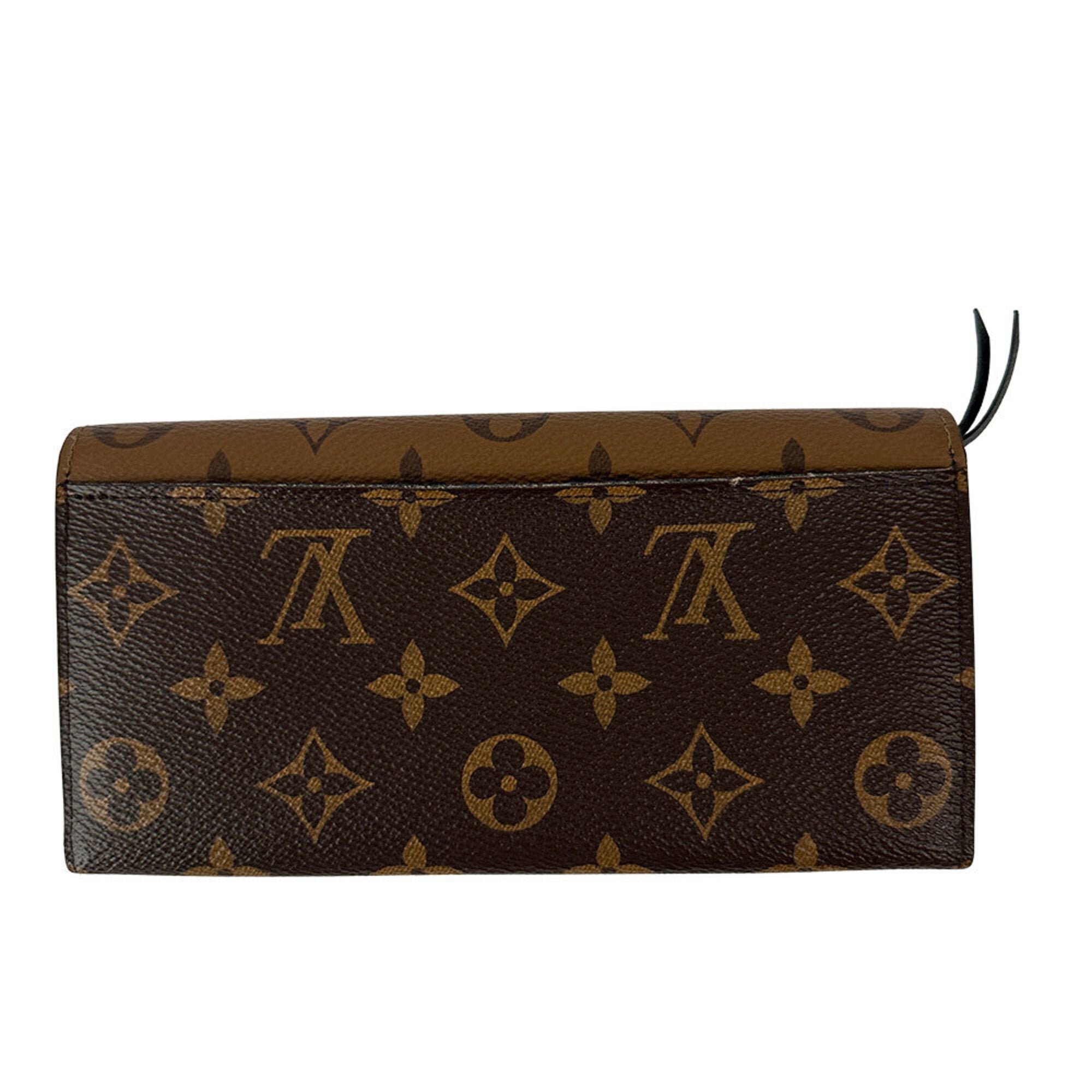 Louis Vuitton Monogram Reverse Monogram Reverse Monogram Canvas Long Wallet (Bi-Fold) (Pre-Owned)