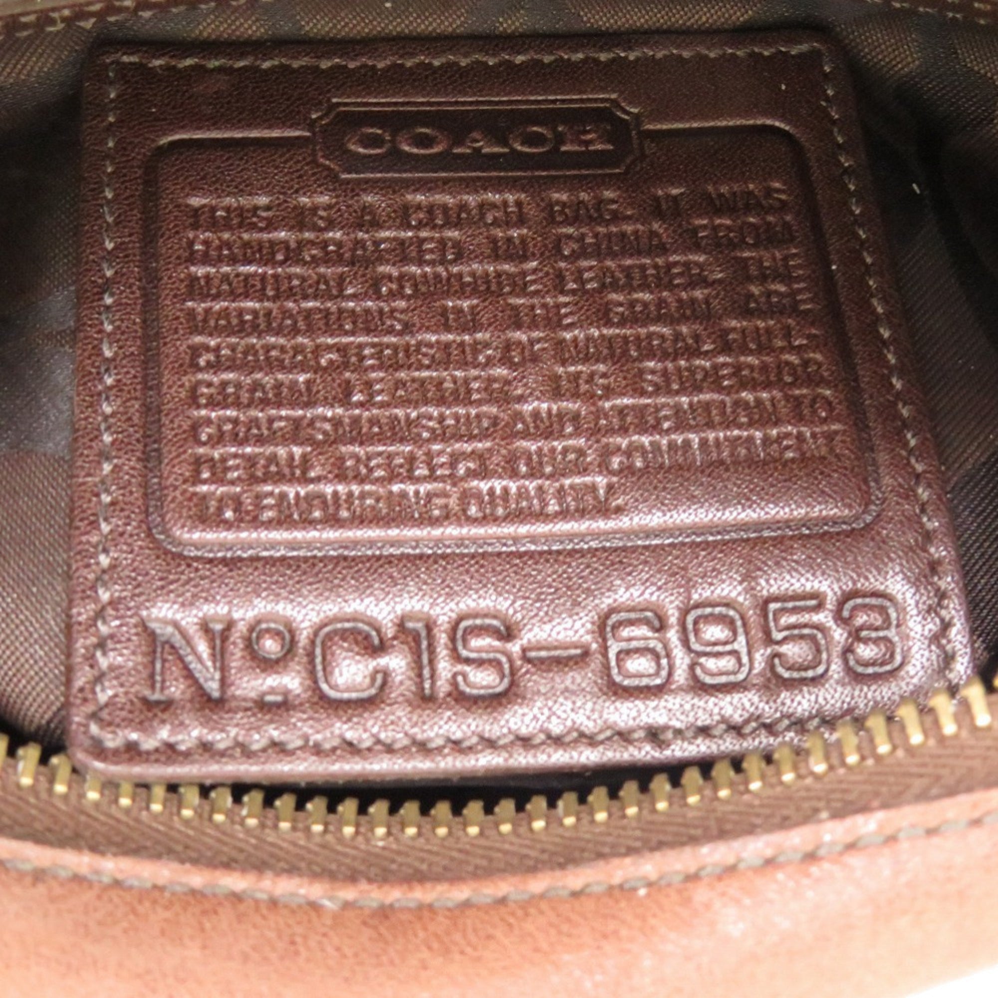 Coach Brown Leather Shoulder Bag (Pre-Owned)