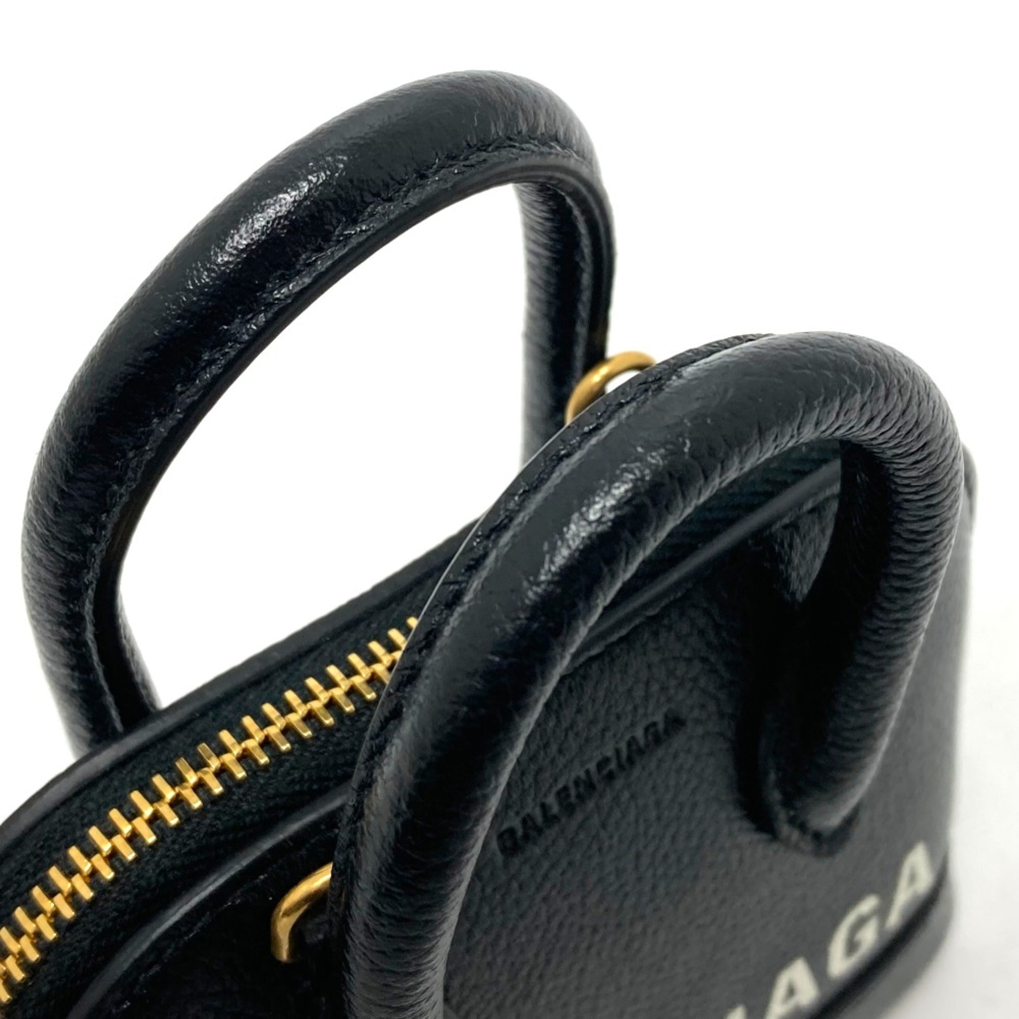Balenciaga Black Leather Shoulder Bag (Pre-Owned)
