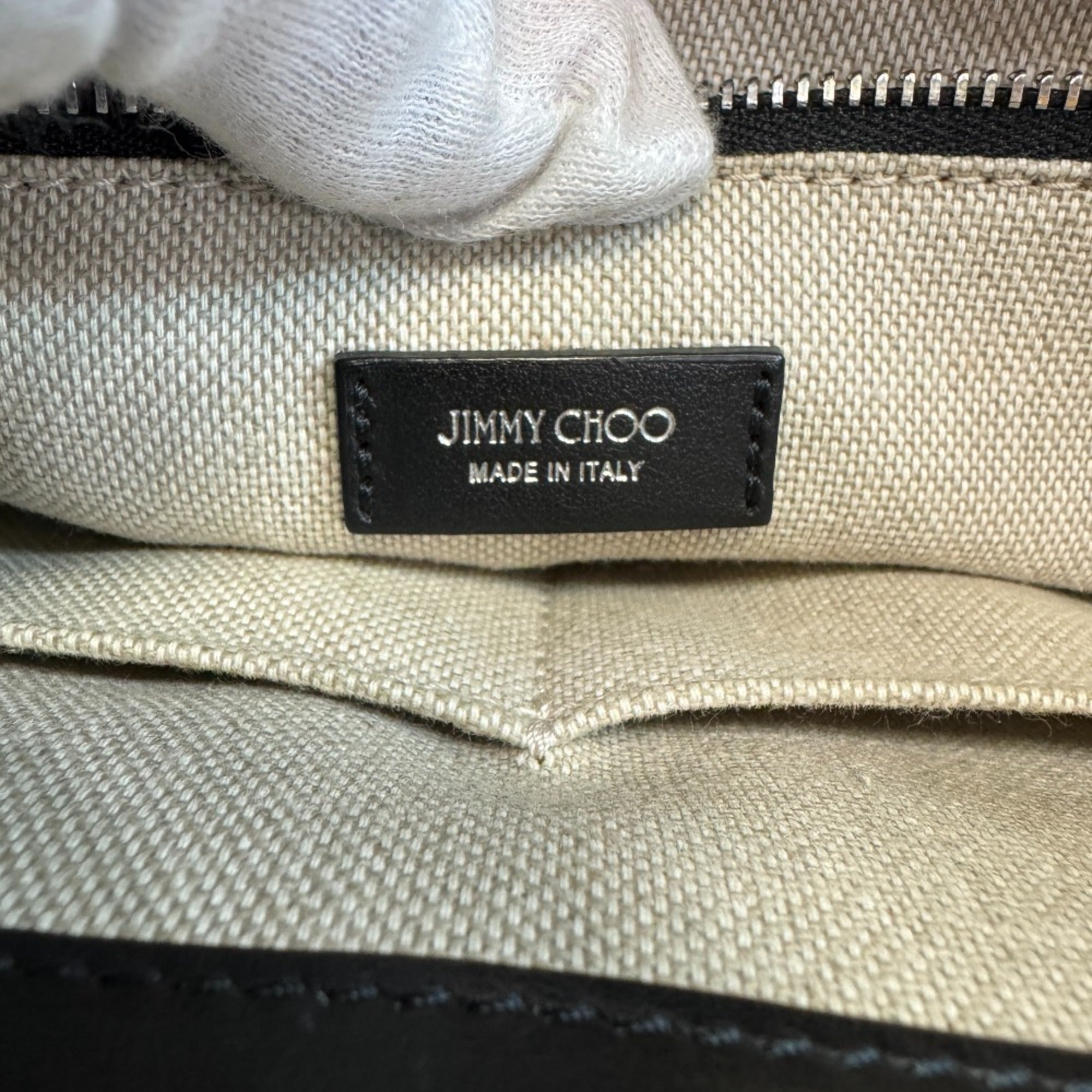 Jimmy Choo Black Leather Tote Bag (Pre-Owned)