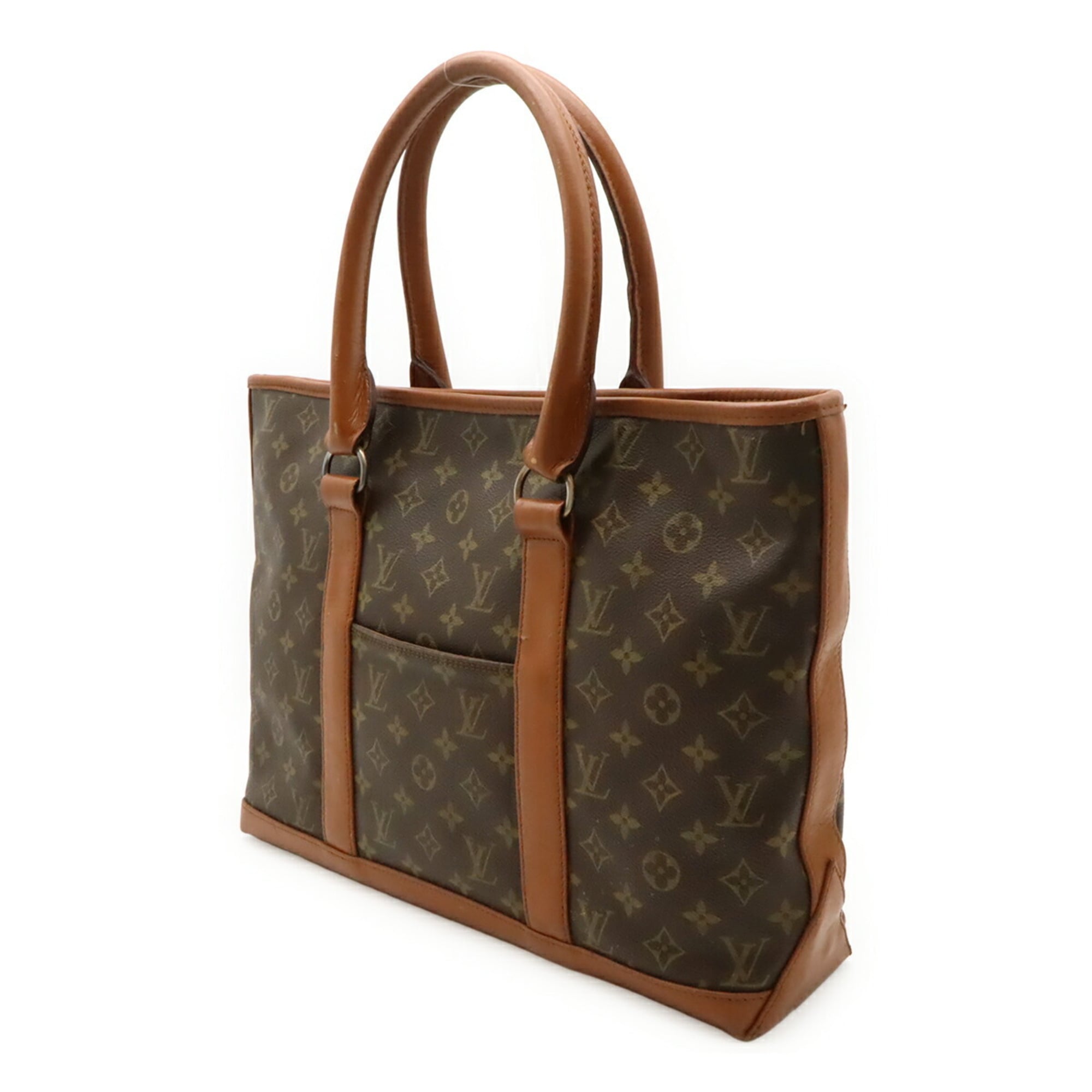 Louis Vuitton Brown Monogram Canvas Pvc Coated Canvas Shoulder Bag Tote Bag (Pre-Owned)