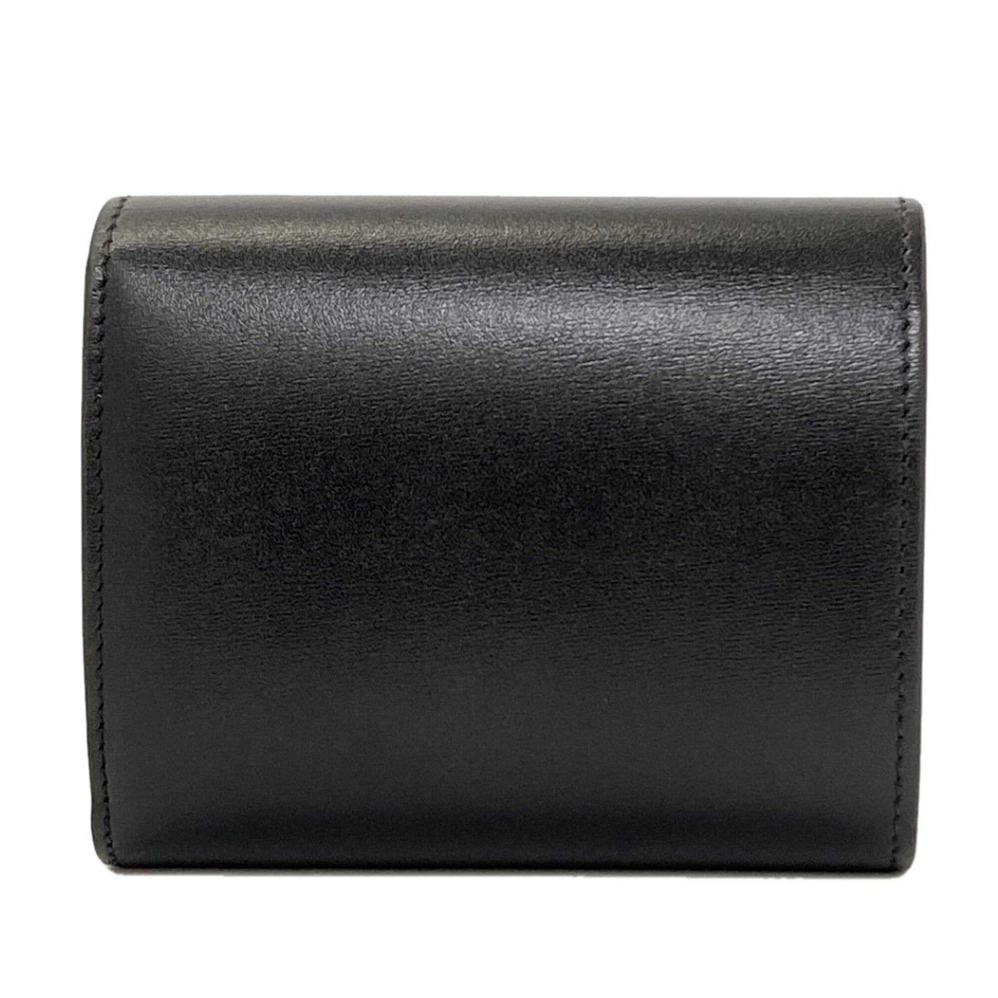 Celine Black Leather Wallet (Tri-Fold) (Pre-Owned)