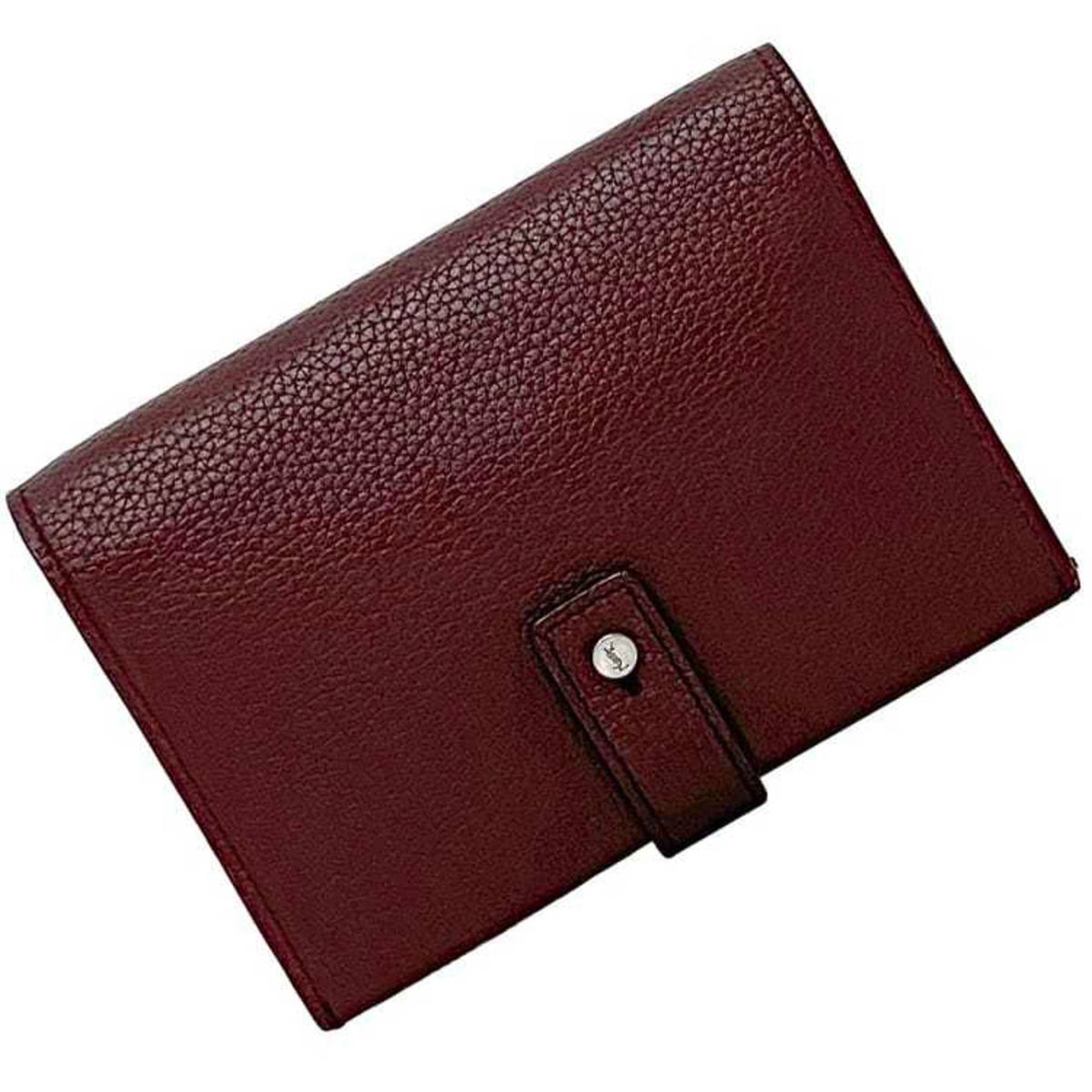 Saint Laurent Bordeaux Leather Wallet (Bi-Fold) (Pre-Owned)