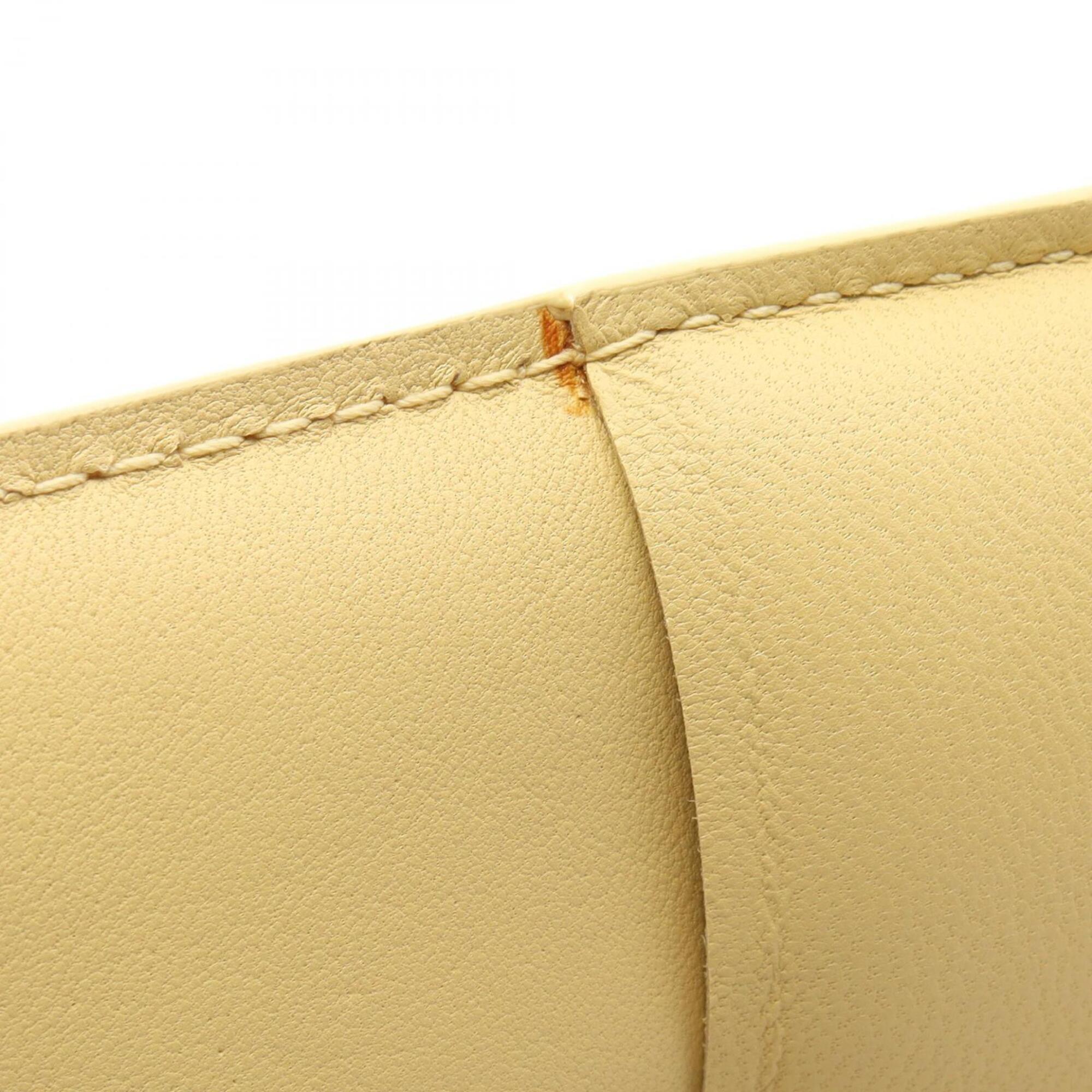 Bottega Veneta Yellow Leather Handbag Shoulder Bag (Pre-Owned)