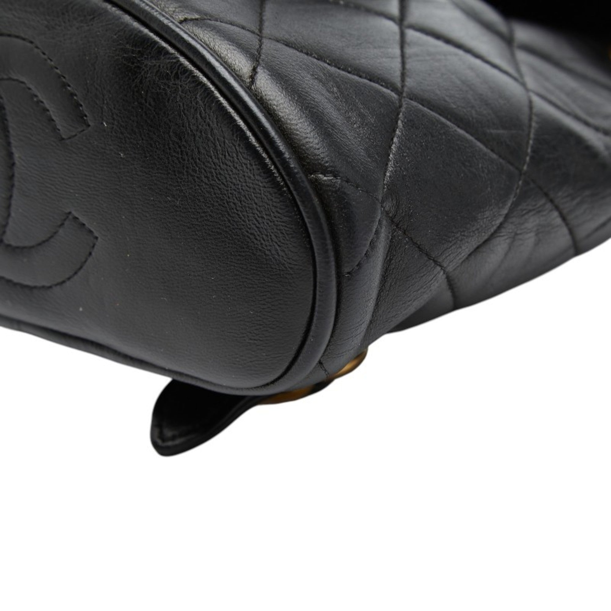Chanel Black Leather Backpack (Pre-Owned)