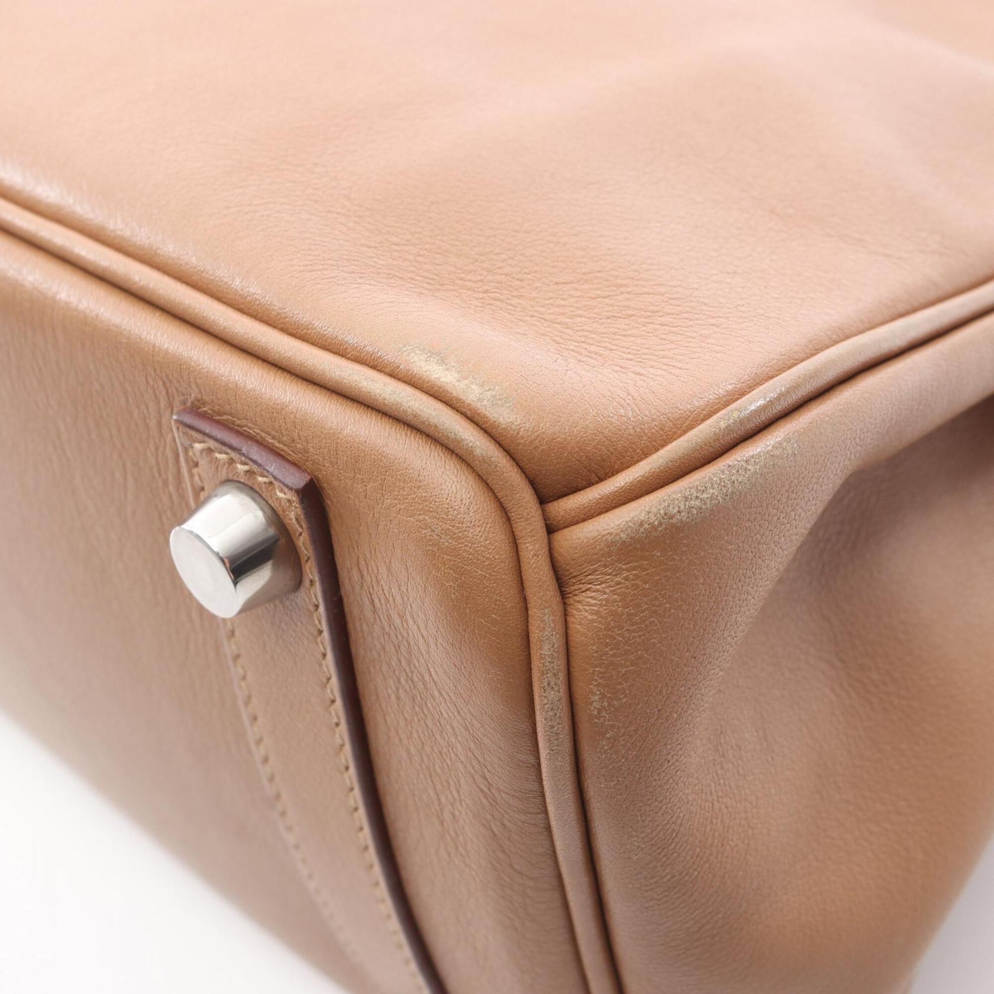 Hermes Brown Swift Leather Handbag (Pre-Owned)