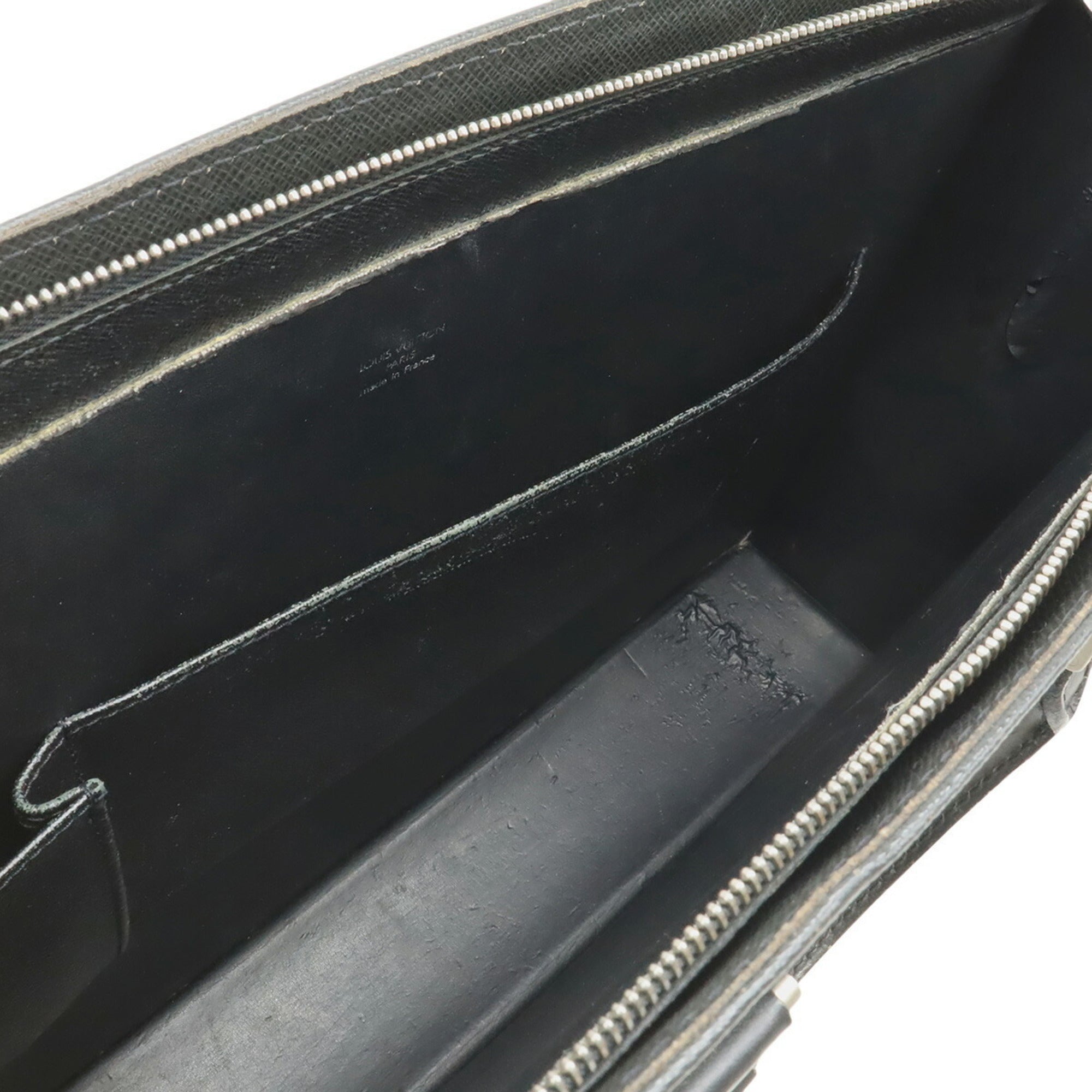 Louis Vuitton Ardoise Taiga Leather Leather Briefcase (Pre-Owned)