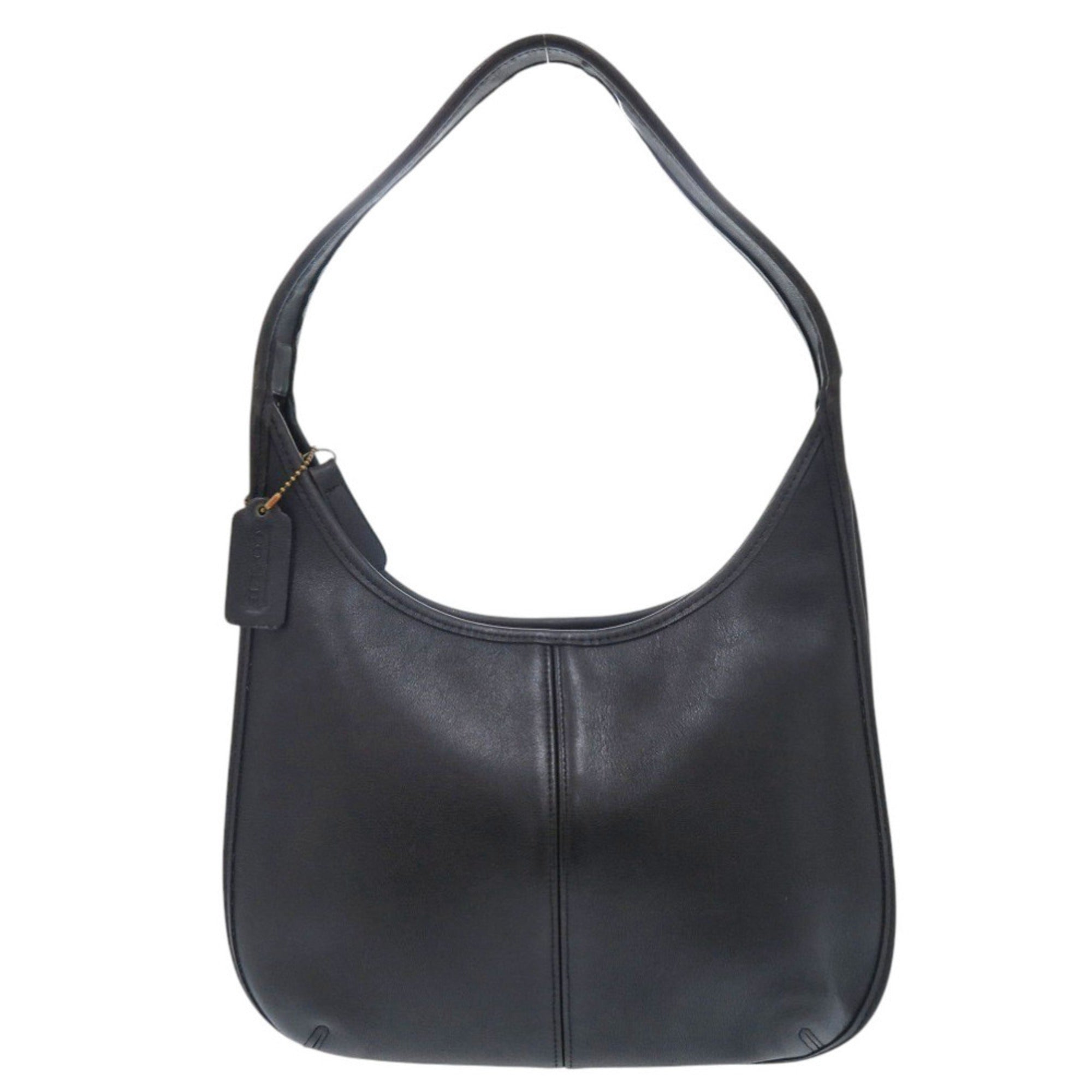 Coach Black Leather Handbag (Pre-Owned)