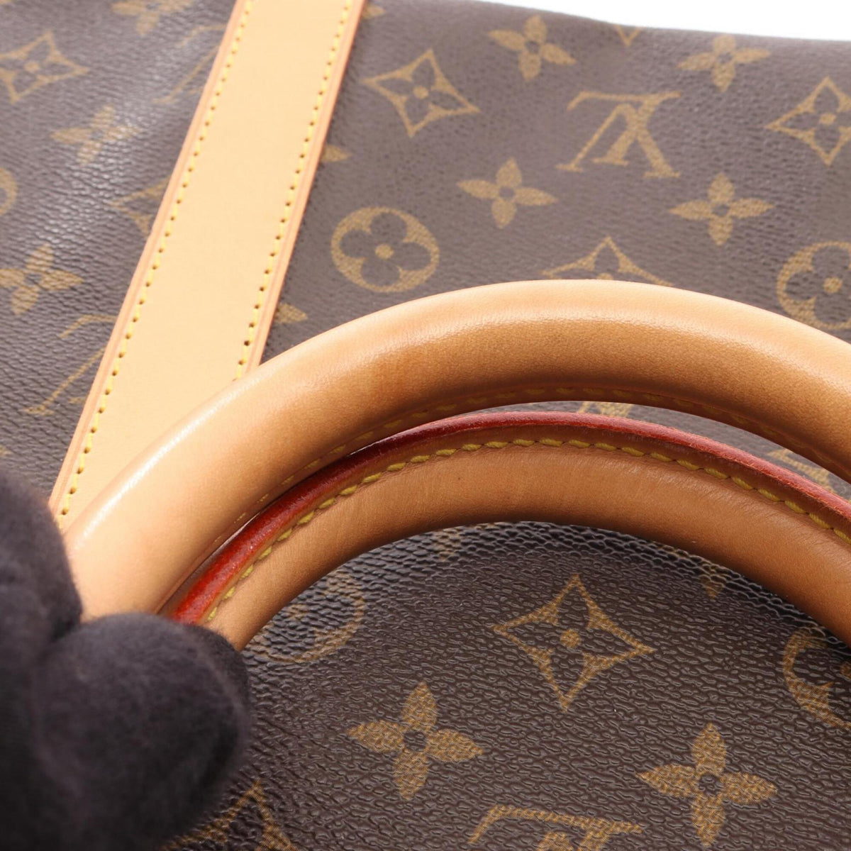 Louis Vuitton Brown Monogram Leather Boston Bag Handbag (Pre-Owned)