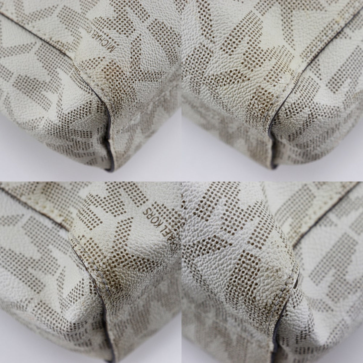 Michael Kors Off-White Pvc Tote Bag (Pre-Owned)