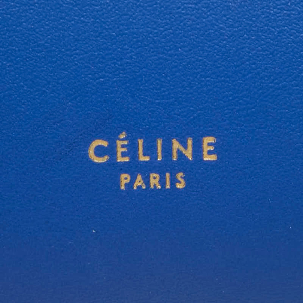 Celine Black Blue Leather Handbag Shoulder Bag (Pre-Owned)