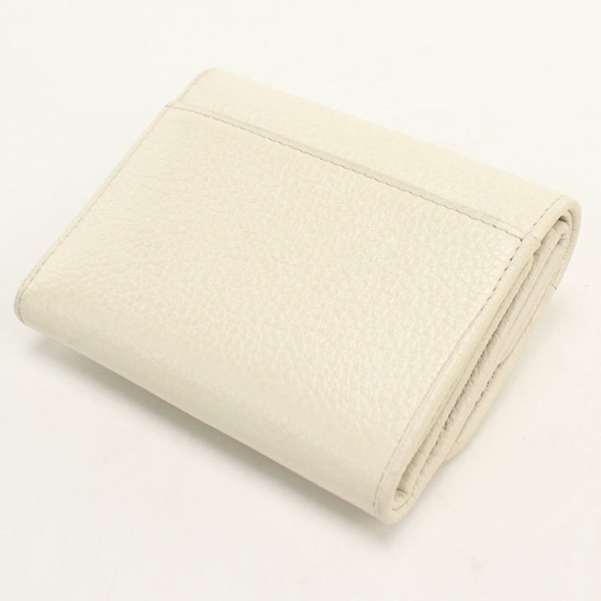 Prada White Leather Wallet (Tri-Fold) (Pre-Owned)