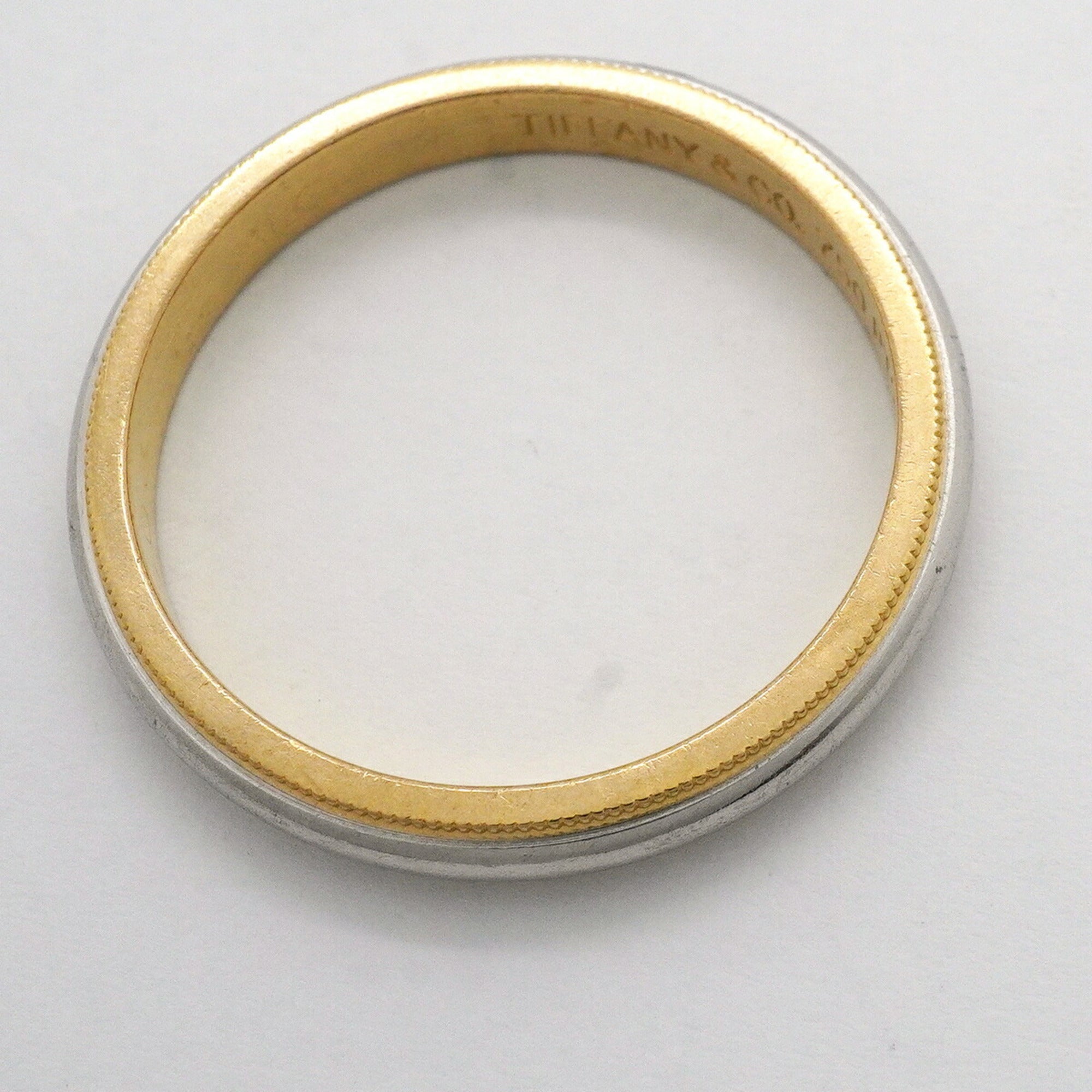 Tiffany Yellow Gold (18K) Platinum 950 Band Ring (Pre-Owned)