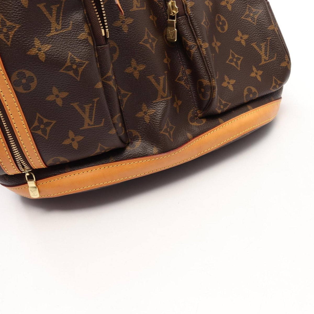 Louis Vuitton Brown Pvc Leather Backpack Handbag (Pre-Owned)