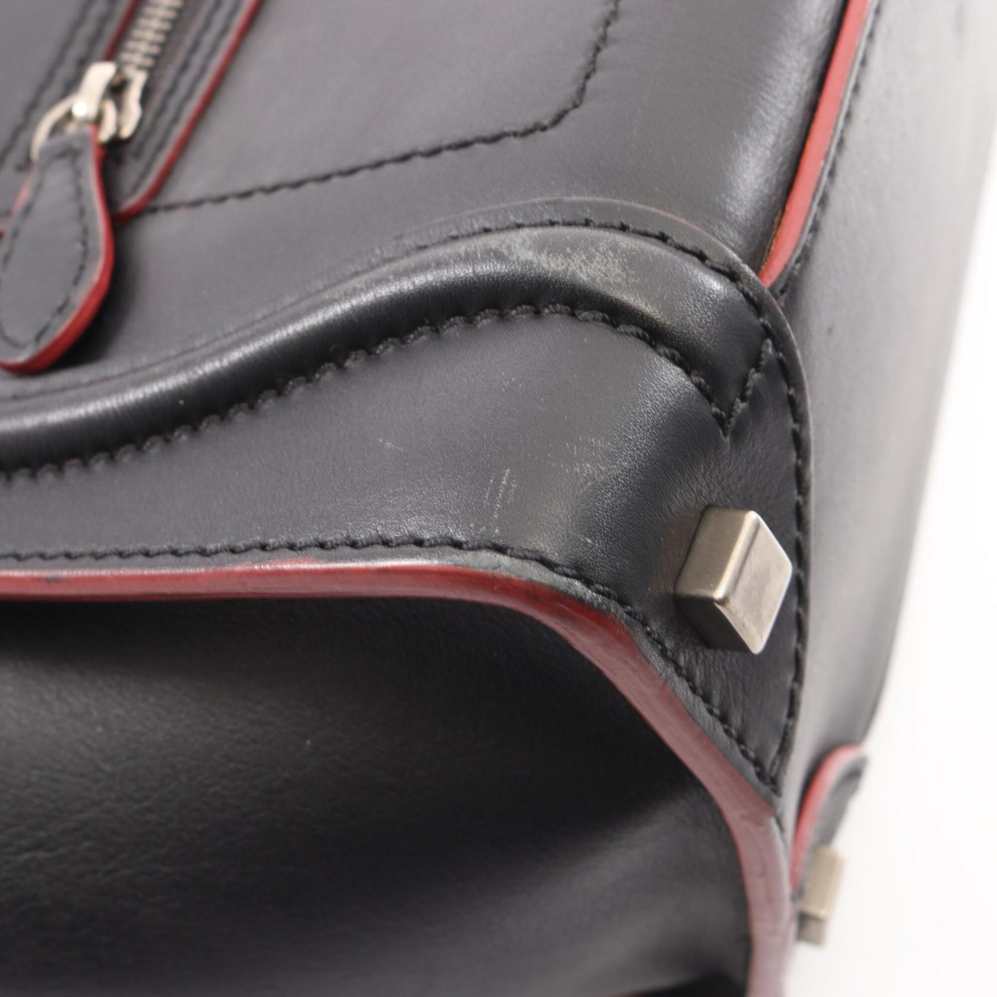 Celine Black Leather Handbag Tote Bag (Pre-Owned)