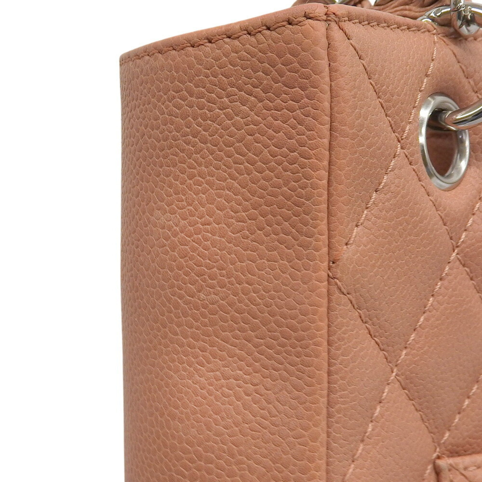 Chanel Salmon Pink Grained Calfskin Tote Bag (Pre-Owned)