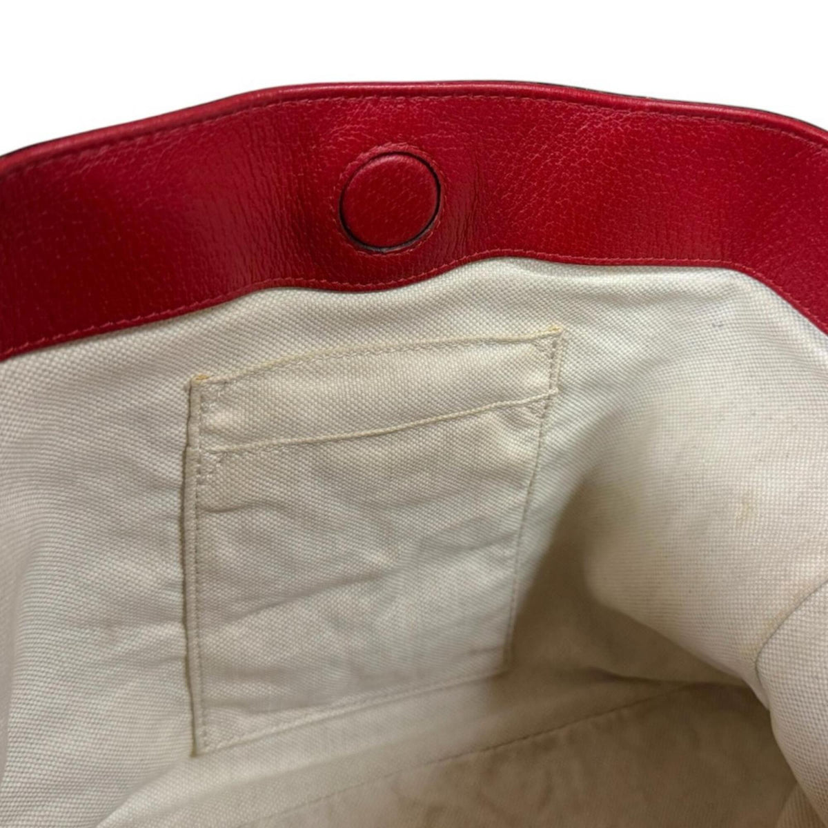 Gucci Brown Red Color Gg Supreme Canvas Shoulder Bag (Pre-Owned)