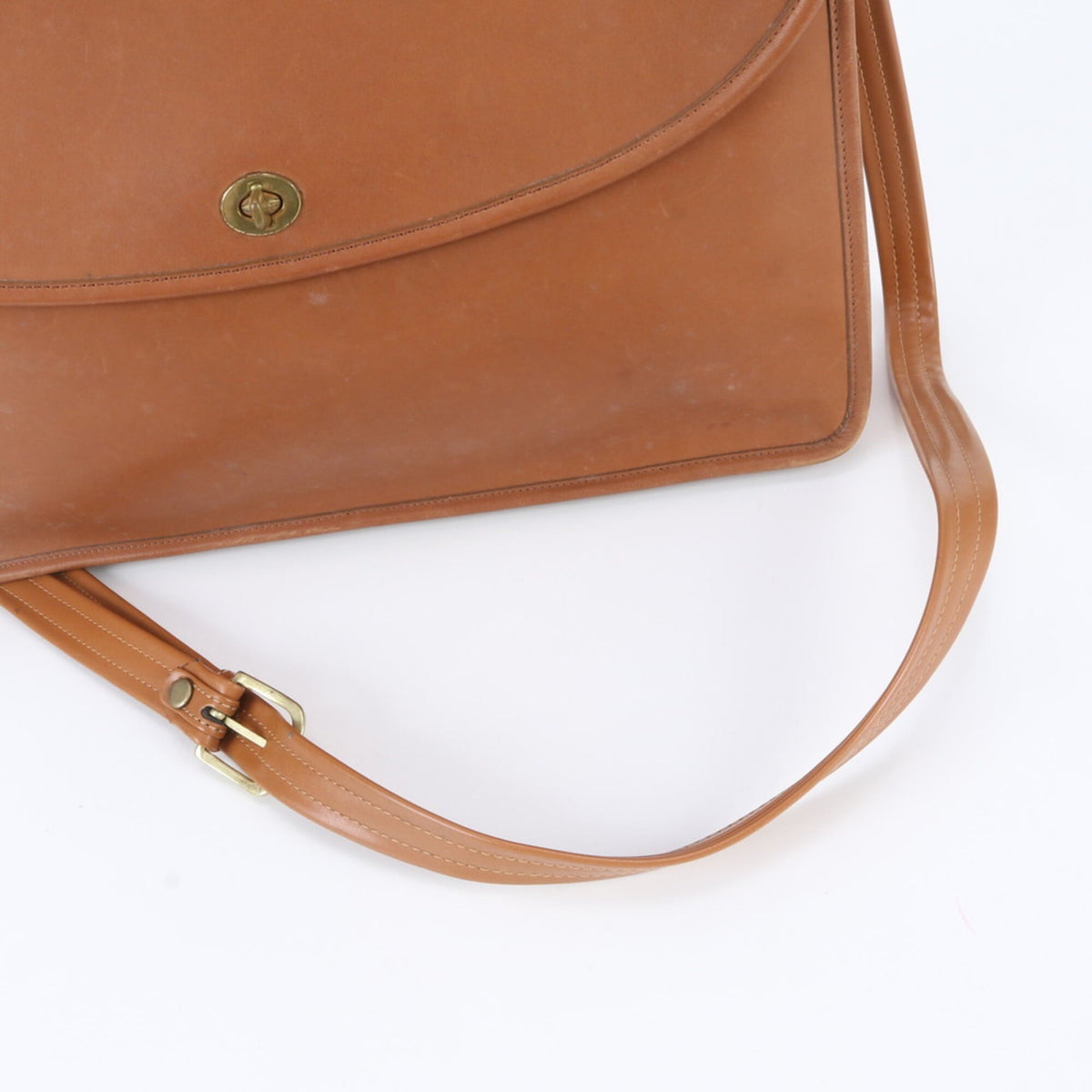 Coach Brown Leather Shoulder Bag Tote Bag (Pre-Owned)