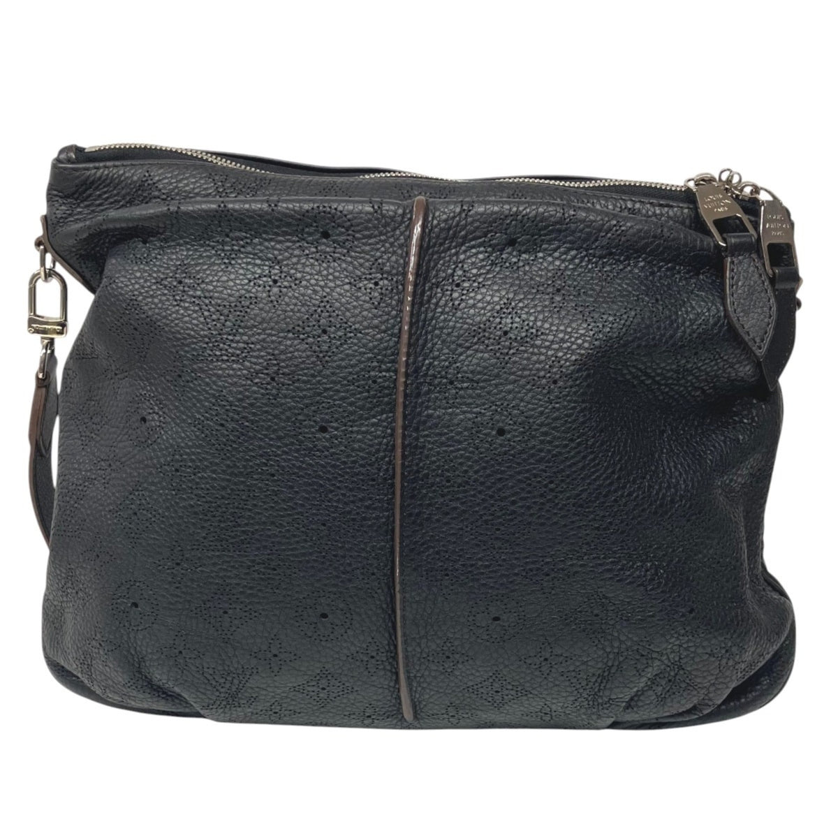 Louis Vuitton Mahina Black Leather Shoulder Bag (Pre-Owned)