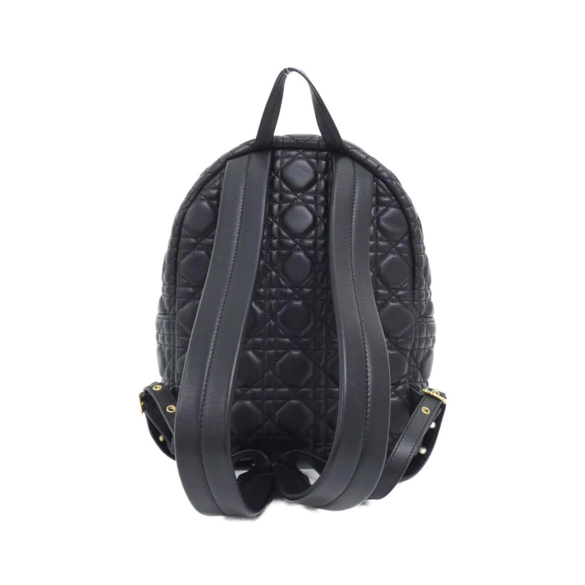 Christian Dior Black Leather Backpack (Pre-Owned)