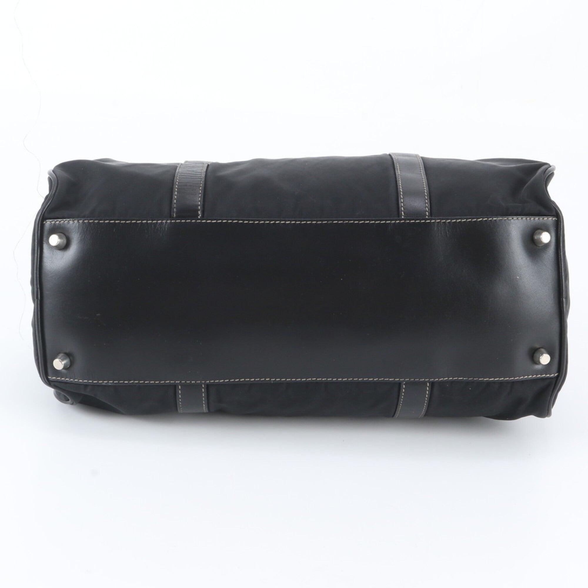 Prada Black Nylon Handbag Shoulder Bag Tote Bag (Pre-Owned)