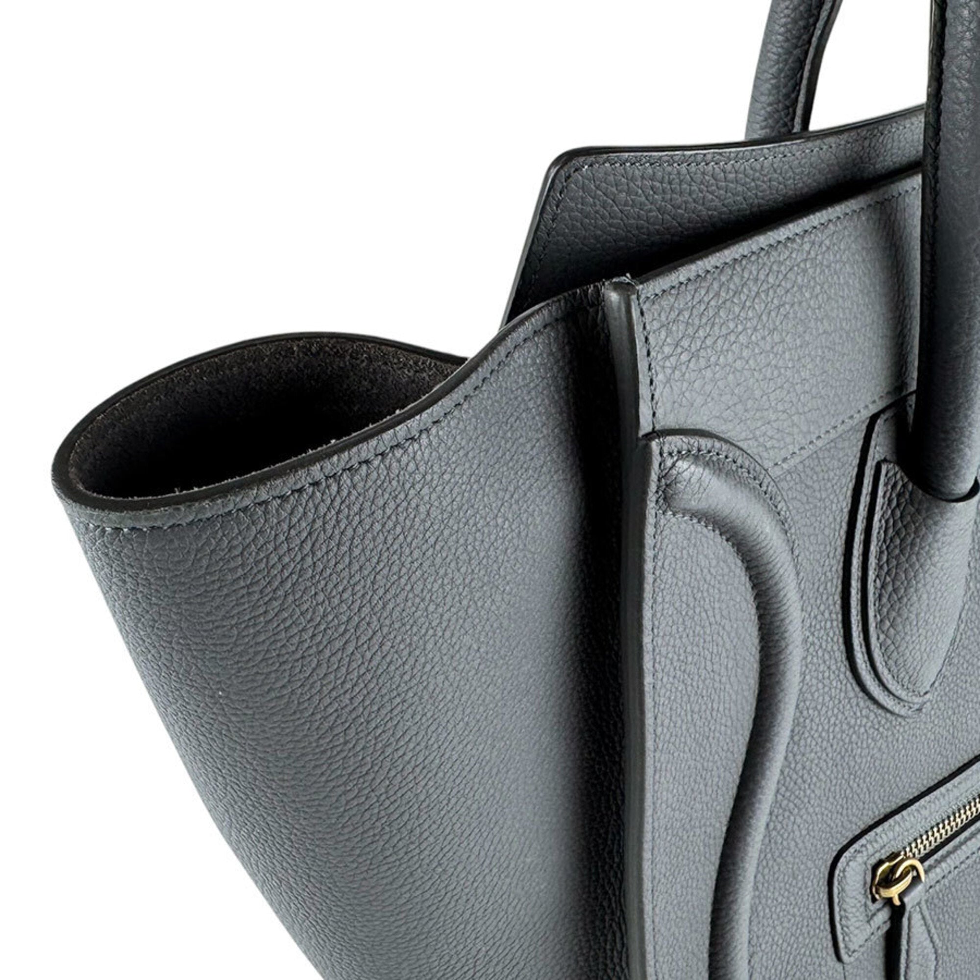 Celine Gray Leather Handbag (Pre-Owned)