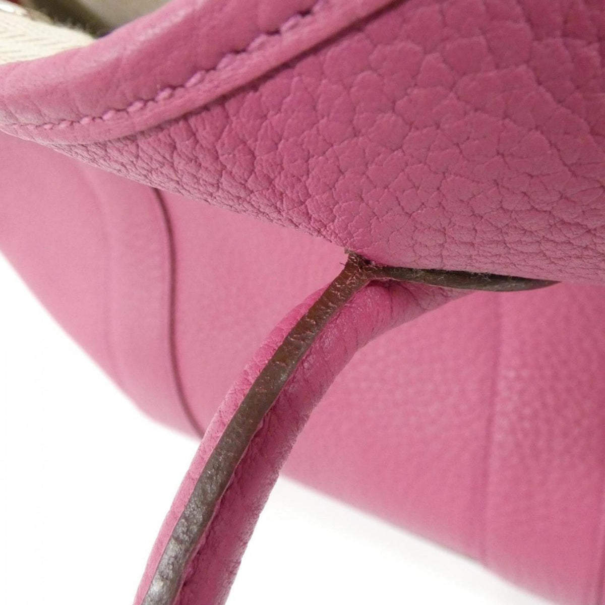 Hermes Garden Tosca Fjord Leather Handbag (Pre-Owned)