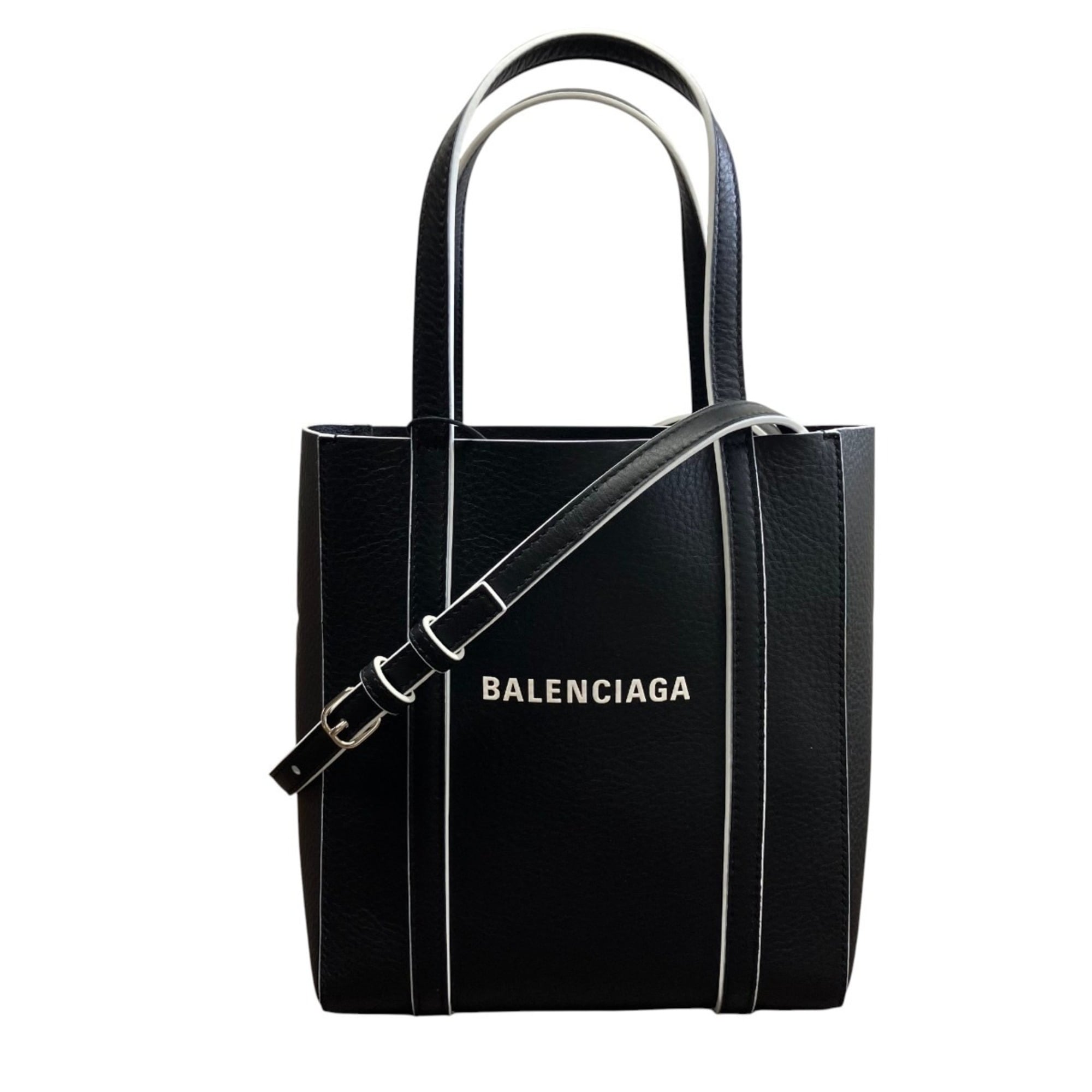 Balenciaga Black Leather Tote Bag (Pre-Owned)