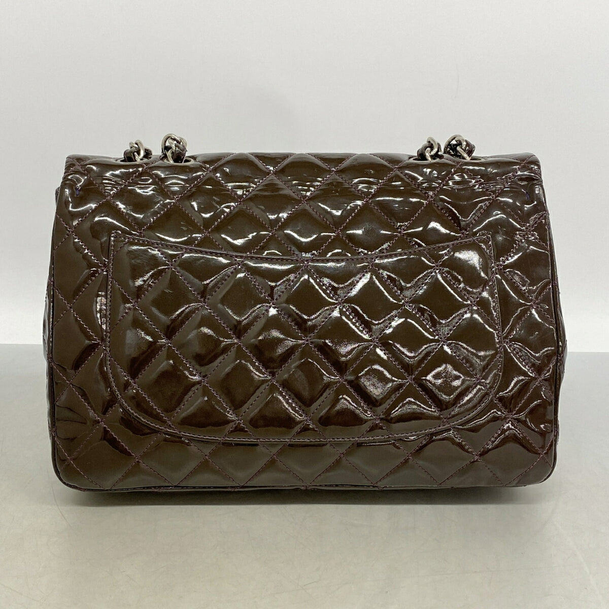 Chanel Purple Patent Leather Shoulder Bag (Pre-Owned)