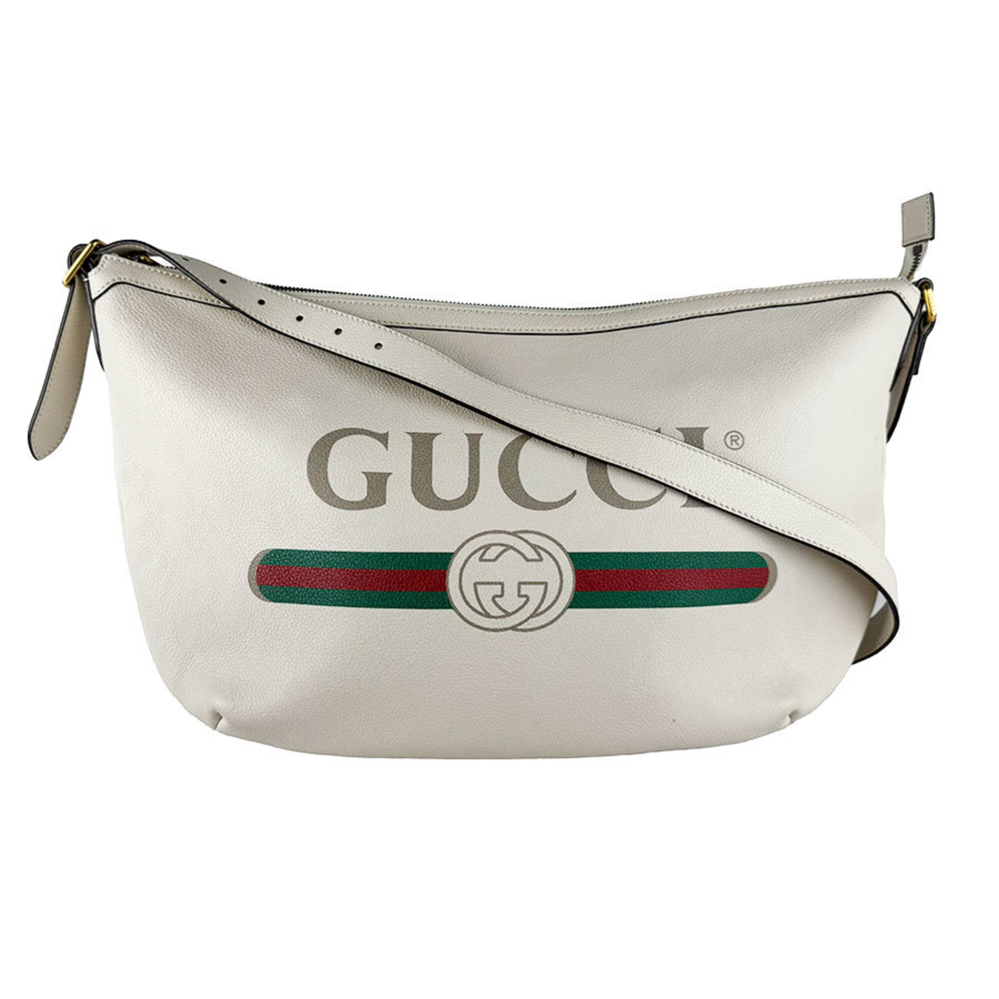 Gucci Ivory Leather Shoulder Bag (Pre-Owned)