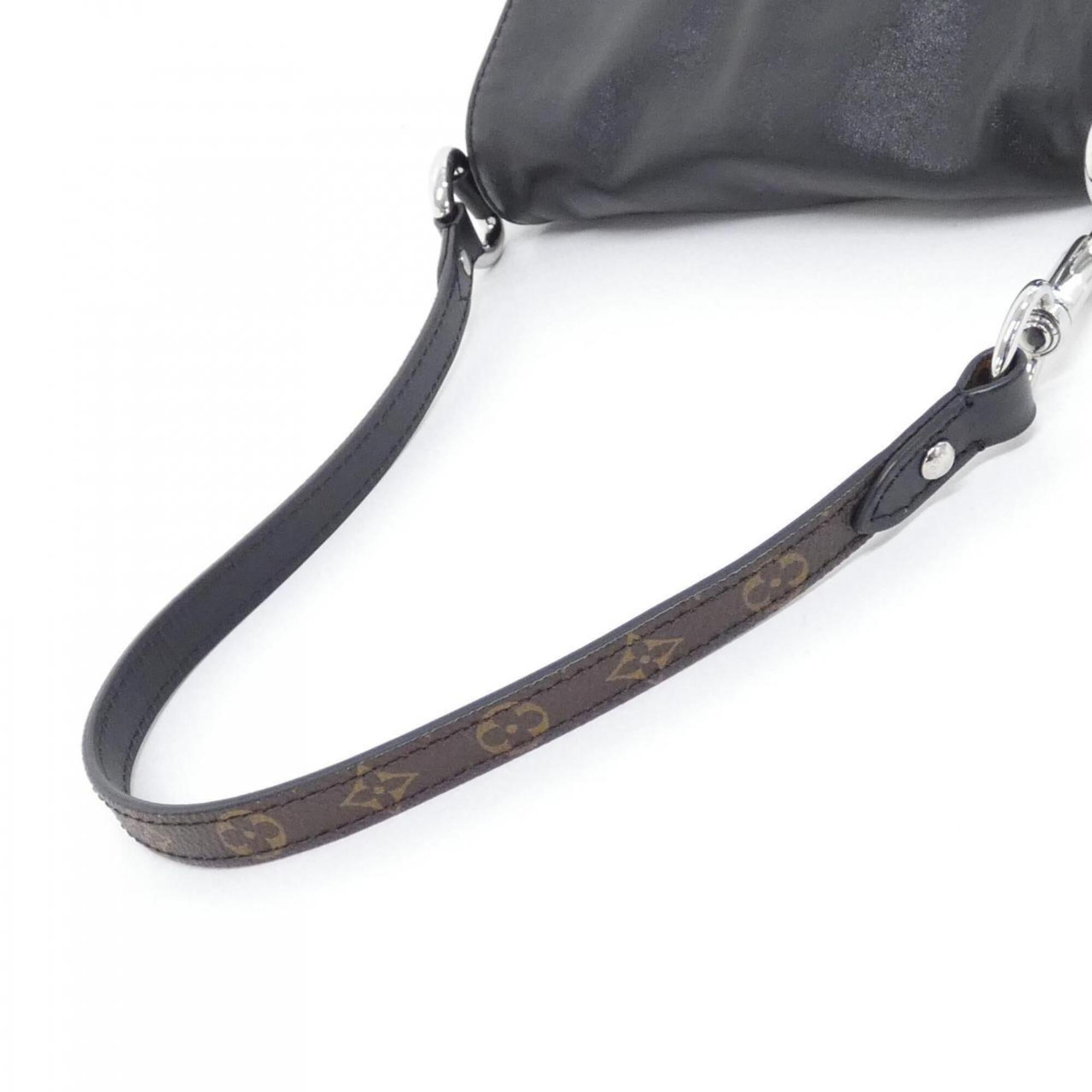 Louis Vuitton Black Leather Shoulder Bag (Pre-Owned)