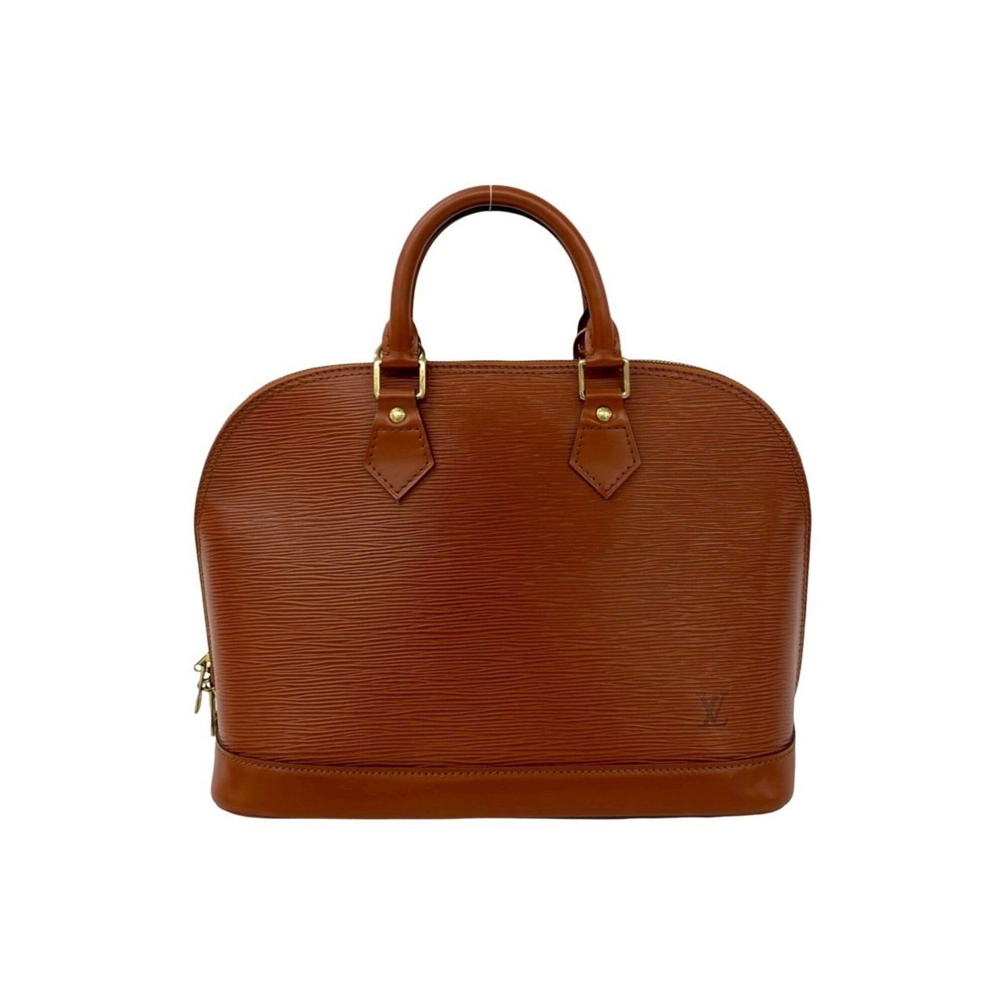 Louis Vuitton Brown Leather Boston Bag Handbag (Pre-Owned)