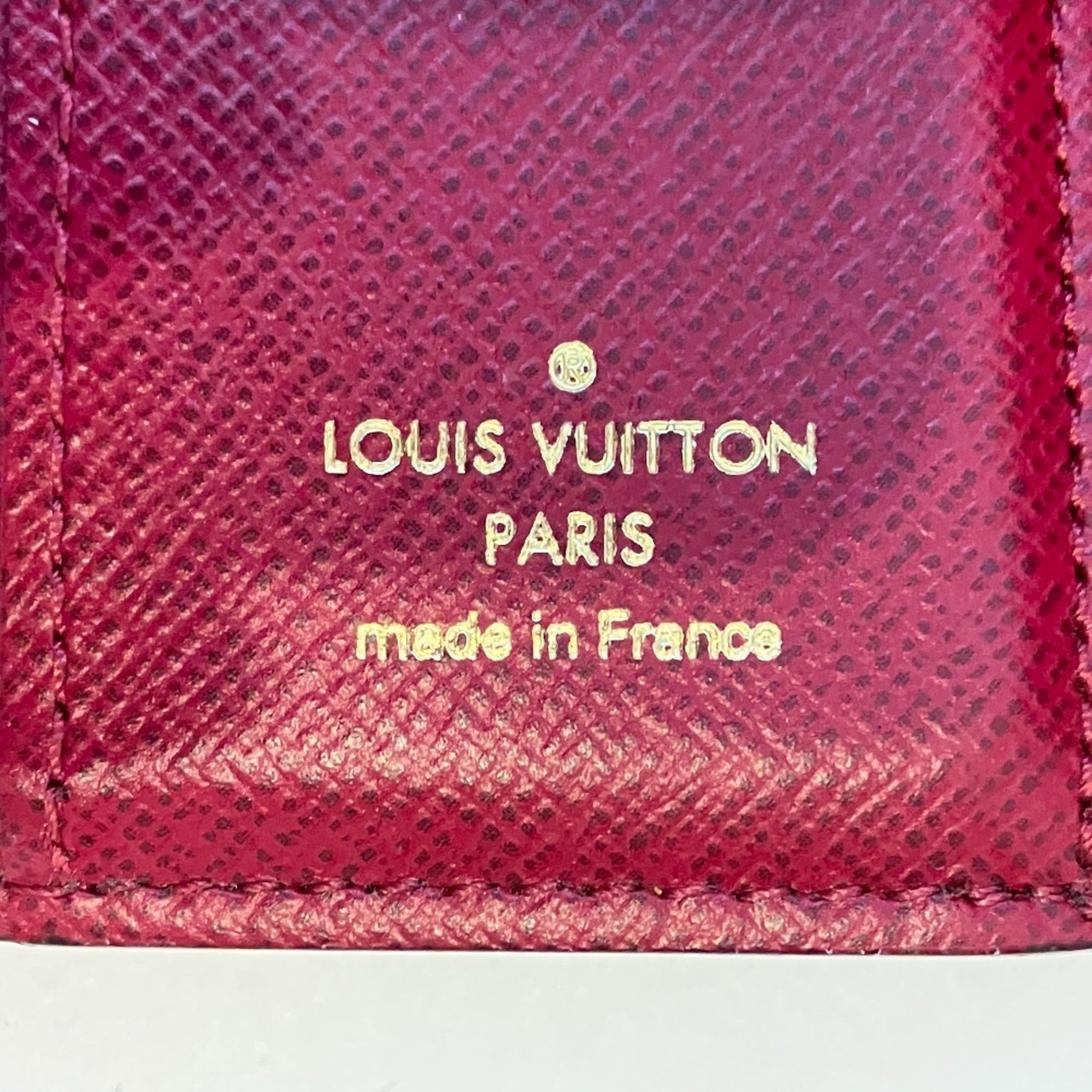 Louis Vuitton Brown Fuchsia Monogram Leather Wallet (Bi-Fold) (Pre-Owned)