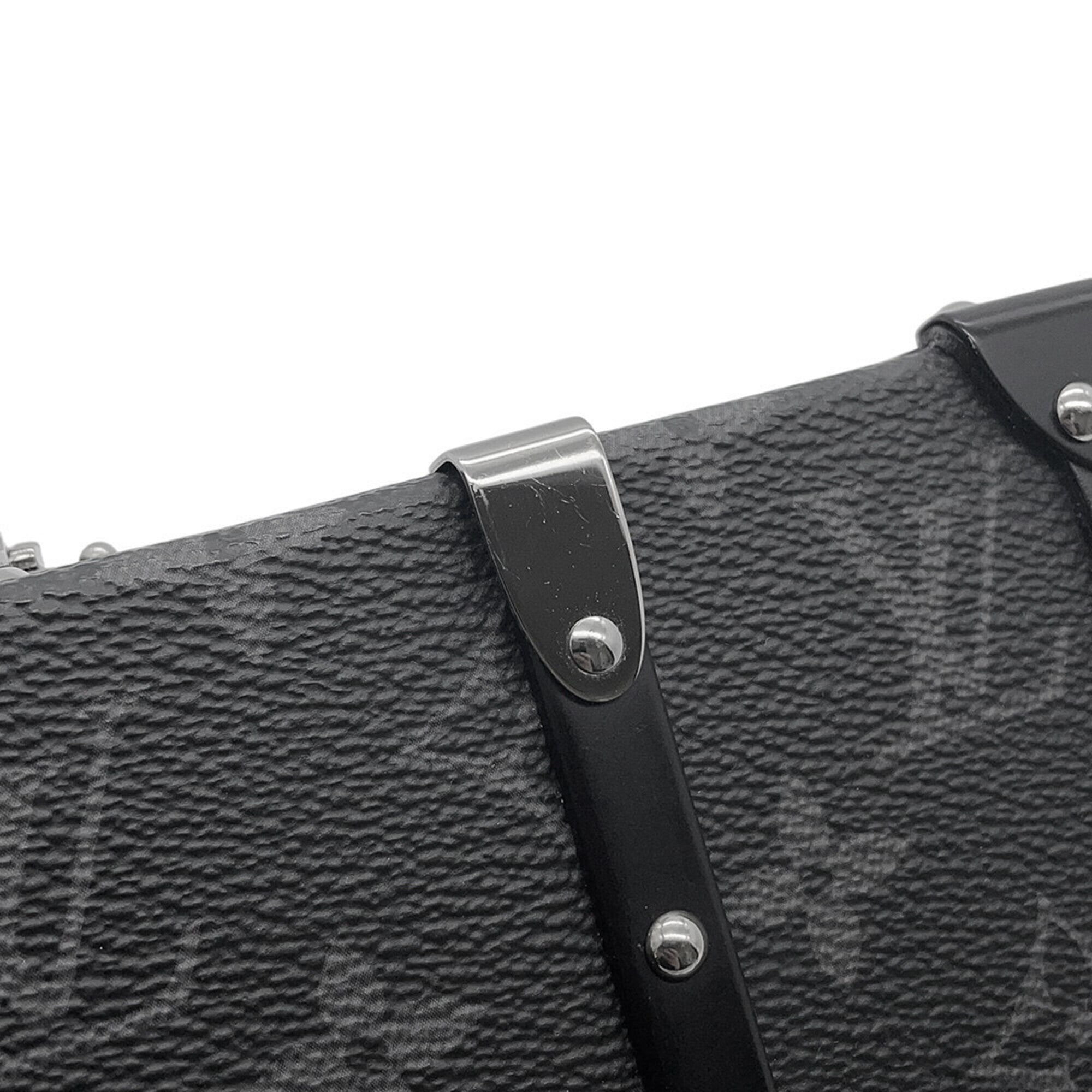 Louis Vuitton Noir Monogram Eclipse Clutch Bag Handbag (Pre-Owned)