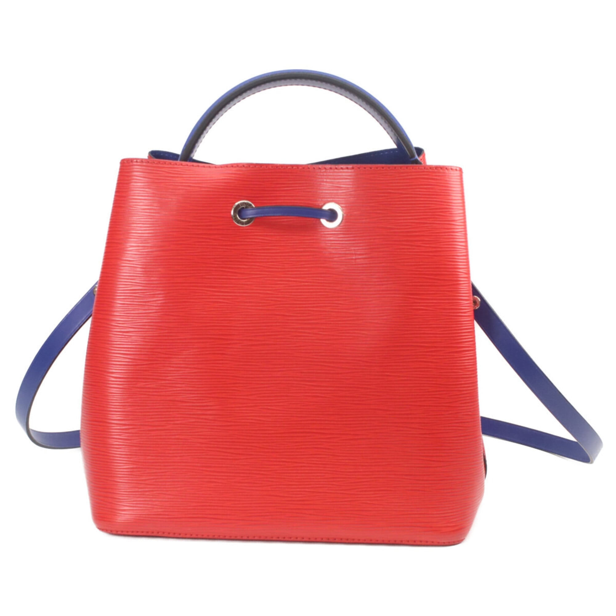 Louis Vuitton Blue Red Color Epi Leather Shoulder Bag (Pre-Owned)