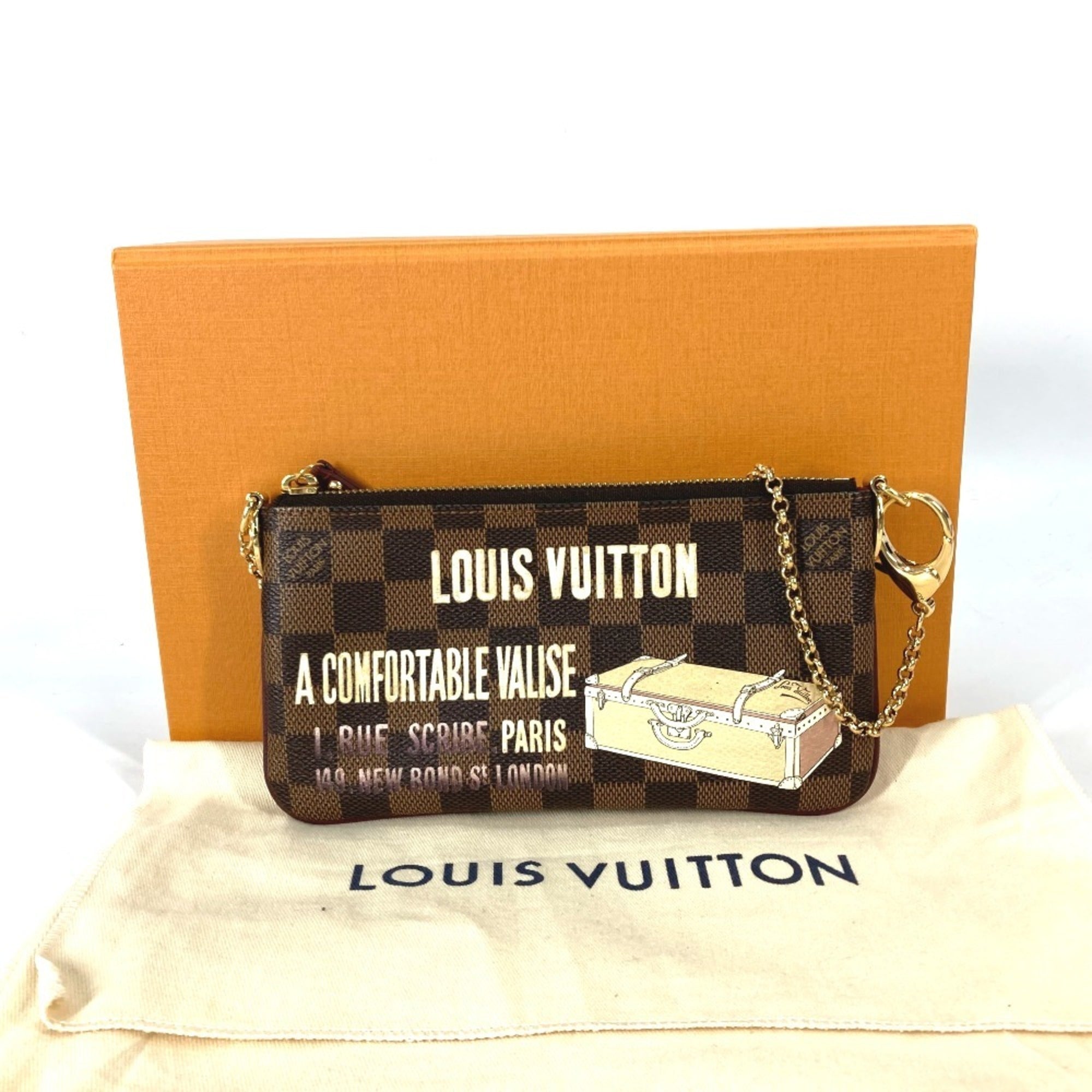 Louis Vuitton Brown Damier Canvas Damier Canvas Pochette Pouch Shoulder Bag (Pre-Owned)