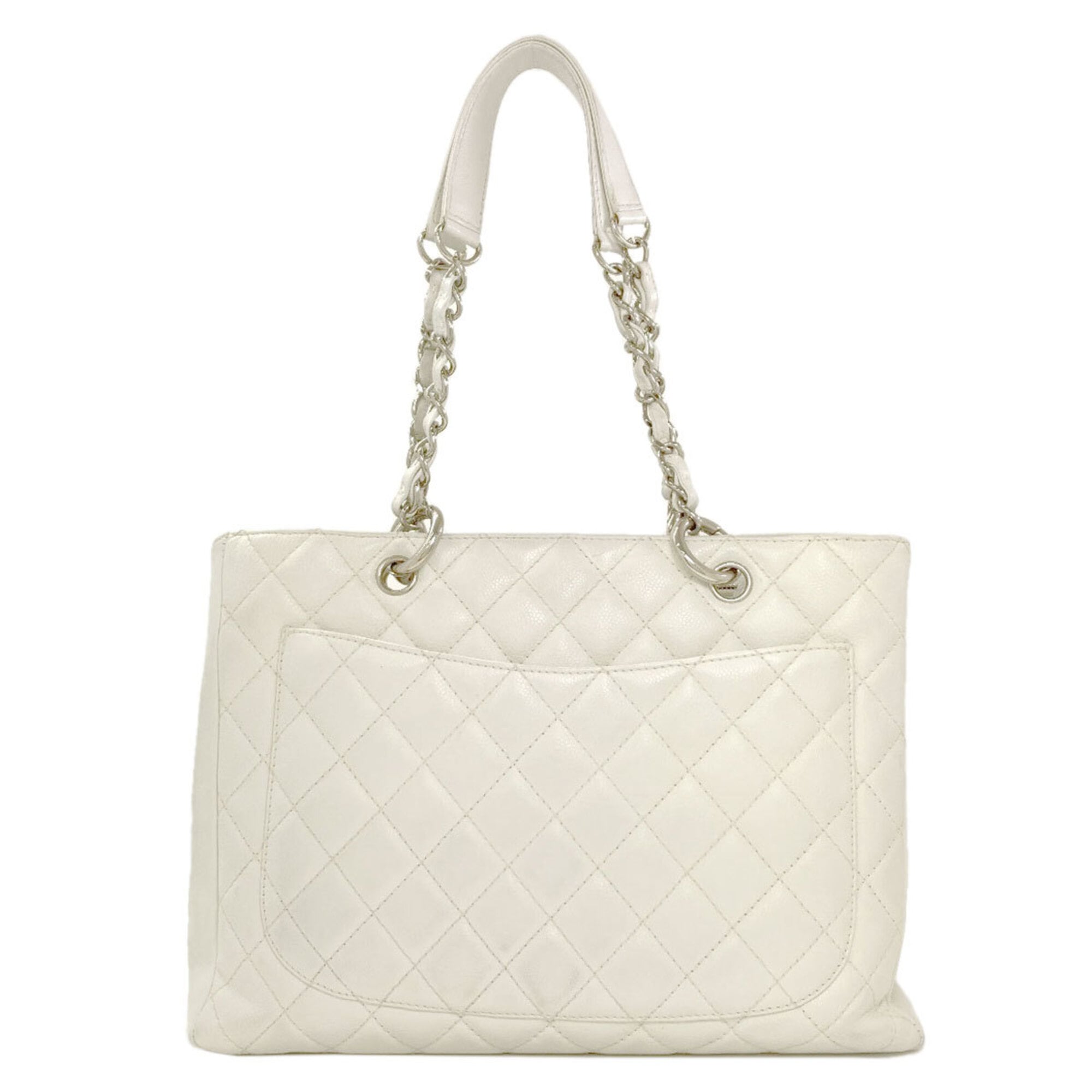 Chanel Matelasse White Tote Bag (Pre-Owned)