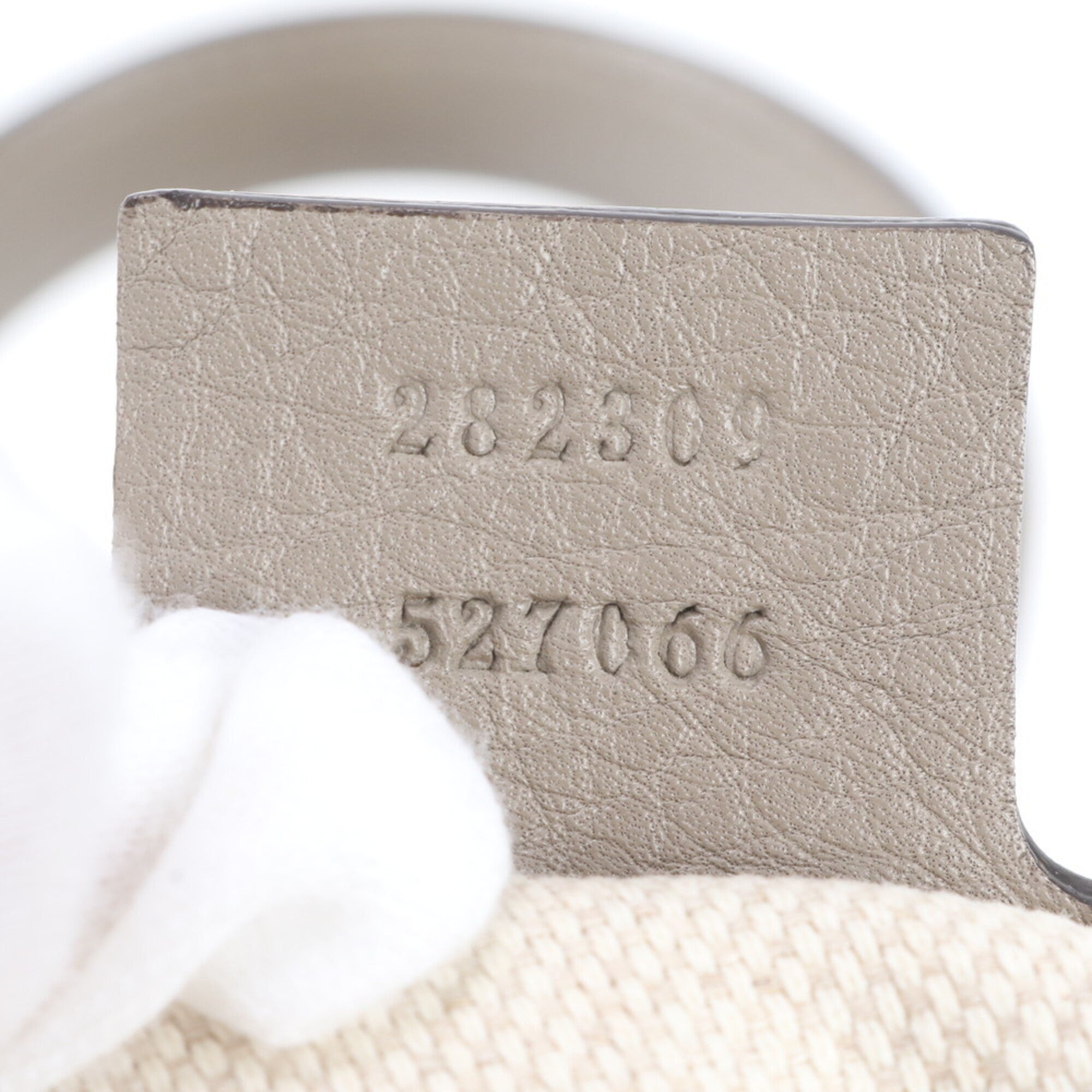 Gucci Soho Gray Leather Handbag Tote Bag (Pre-Owned)